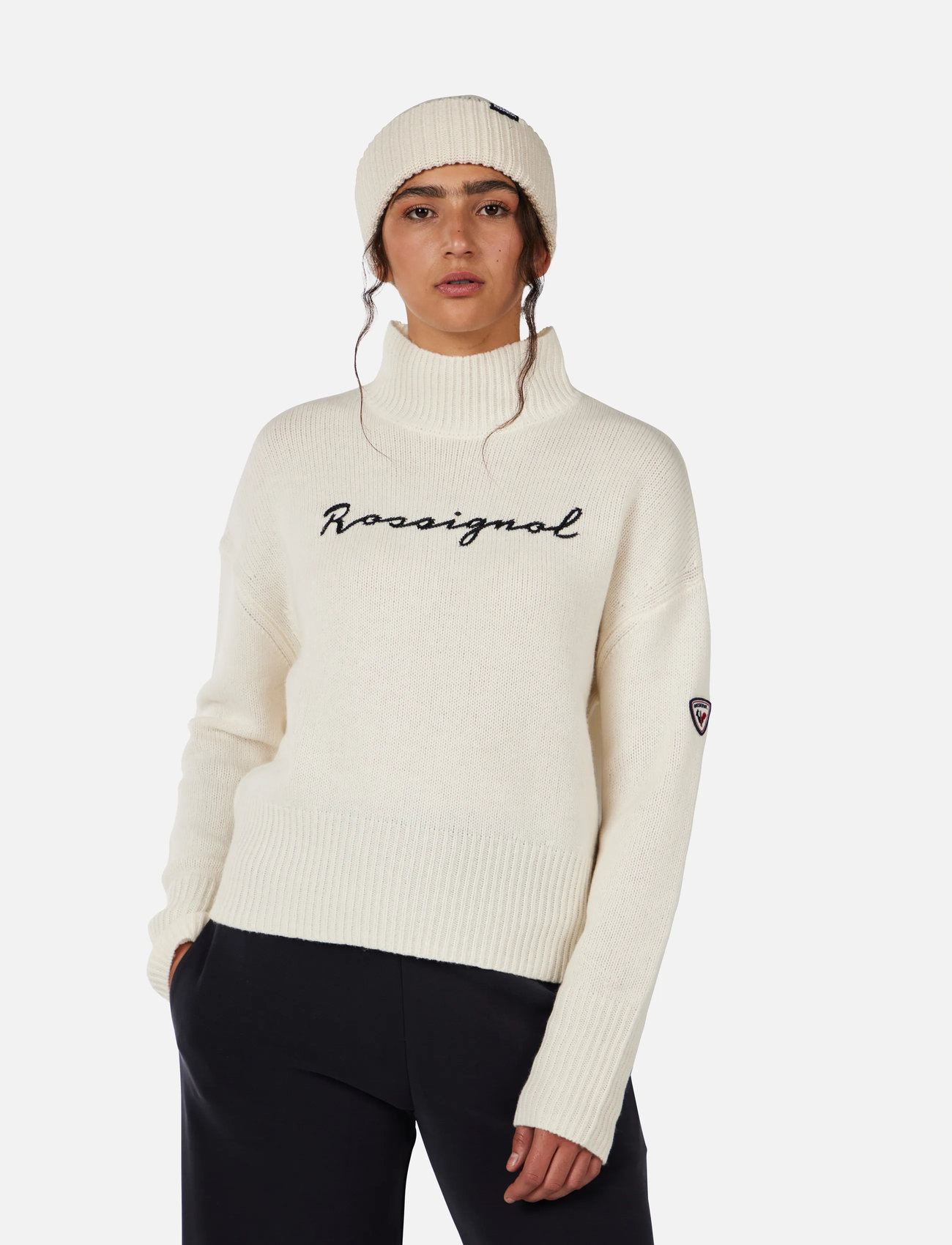 ROSSIGNOL W Signature Sweater, XS, Cream, Sport Sweatshirts & Hoodies > Sport Knitwear, Dame