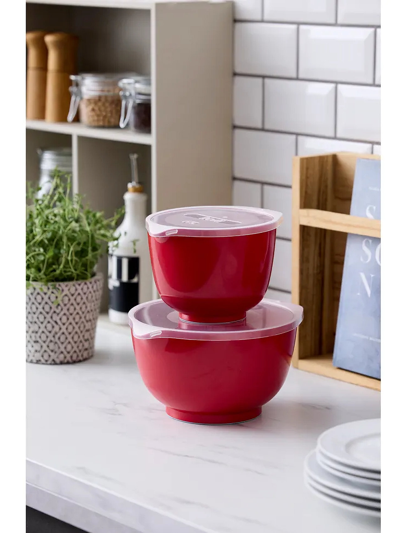 Rosti Røreskålesæt 4 Dele New Margrethe, One Size, Red, Bagetilbehør > Røreskåle, Unisex