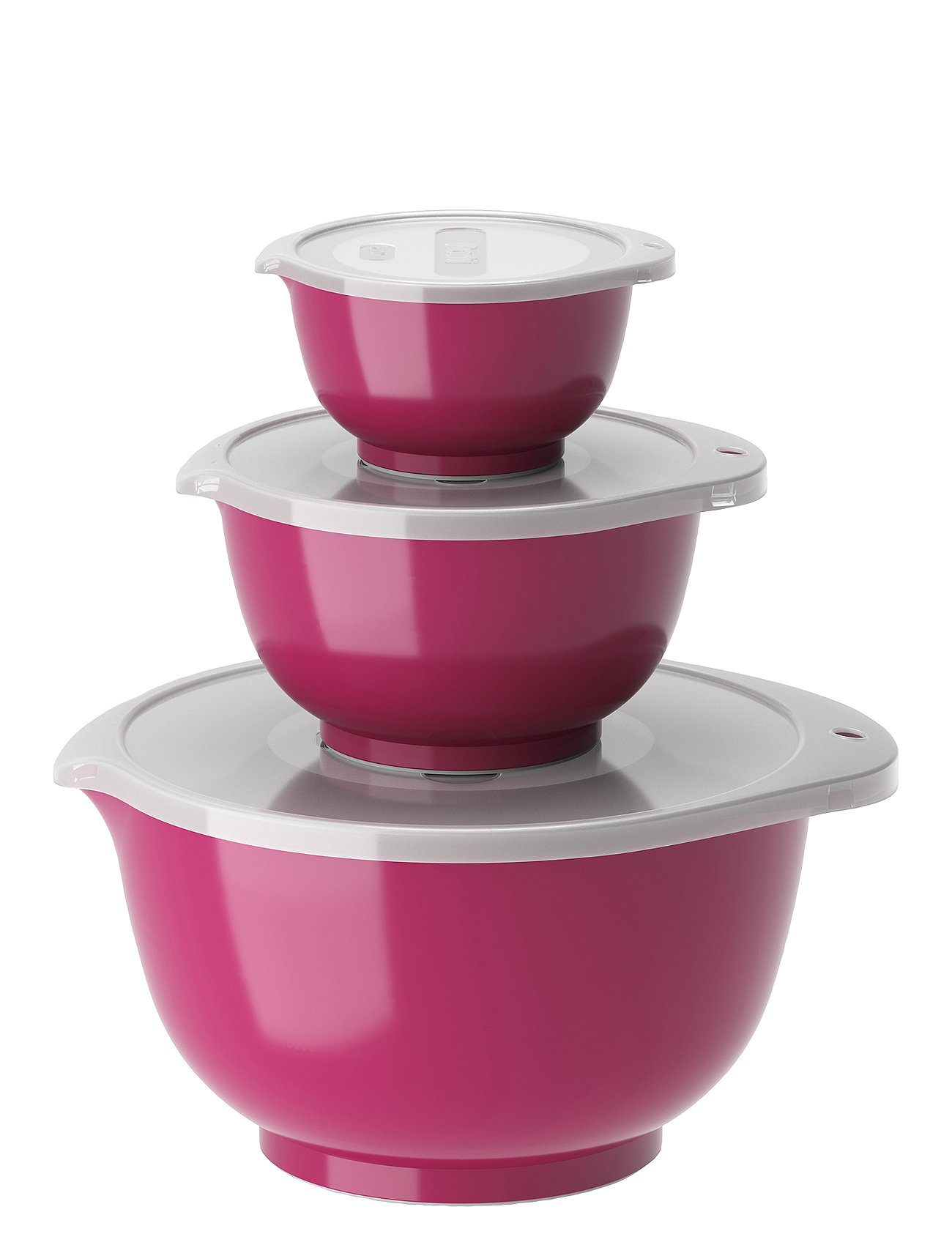 Røreskålesæt 6 Dele New Margrethe Home Kitchen Baking Accessories Mixing Bowls Pink Rosti