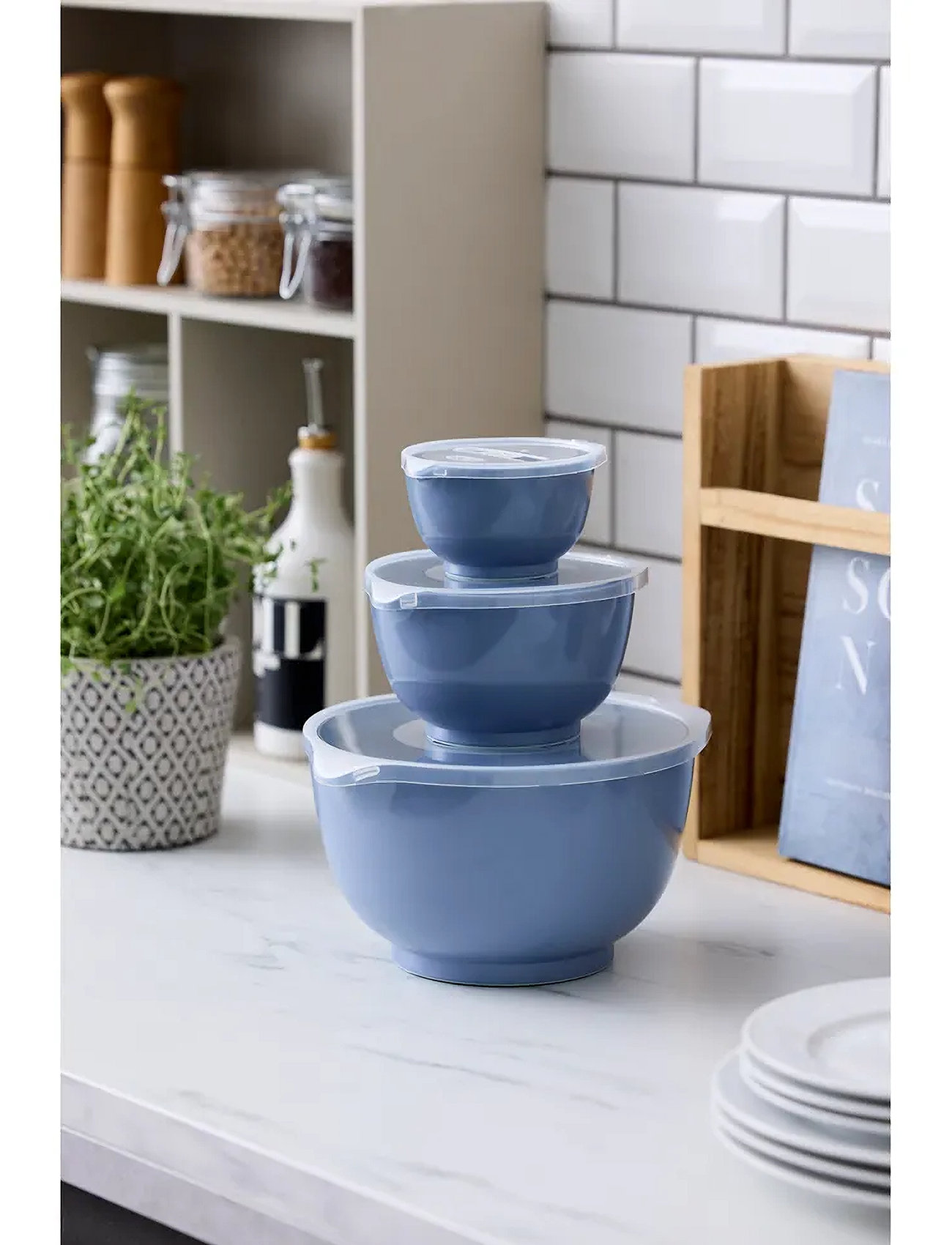 Rosti Røreskålesæt 6 Dele New Margrethe, One Size, Blue, Bagetilbehør > Røreskåle, Unisex