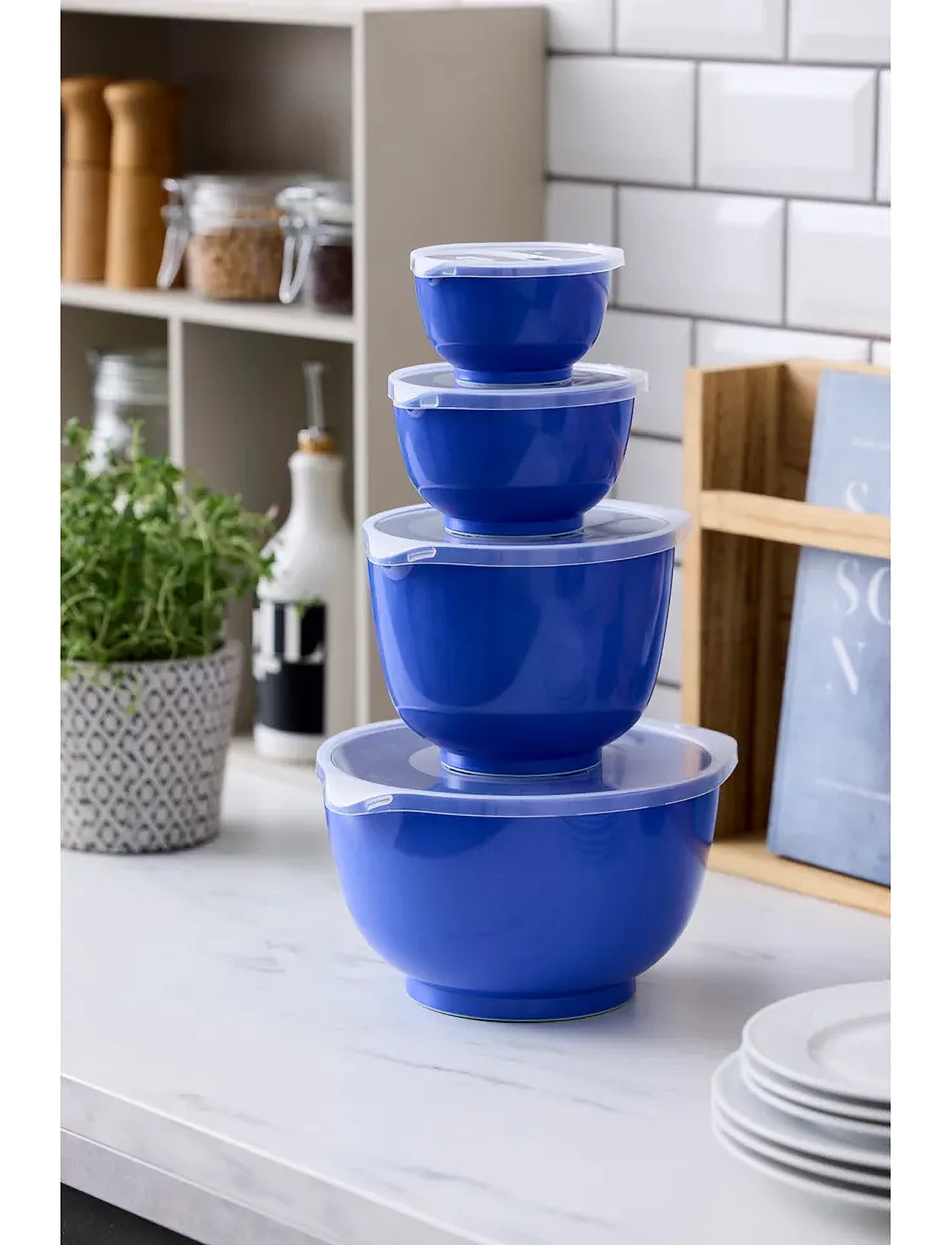 Rosti Røreskålesæt 8 Dele New Margrethe, One Size, Blue, Bagetilbehør > Røreskåle, Unisex