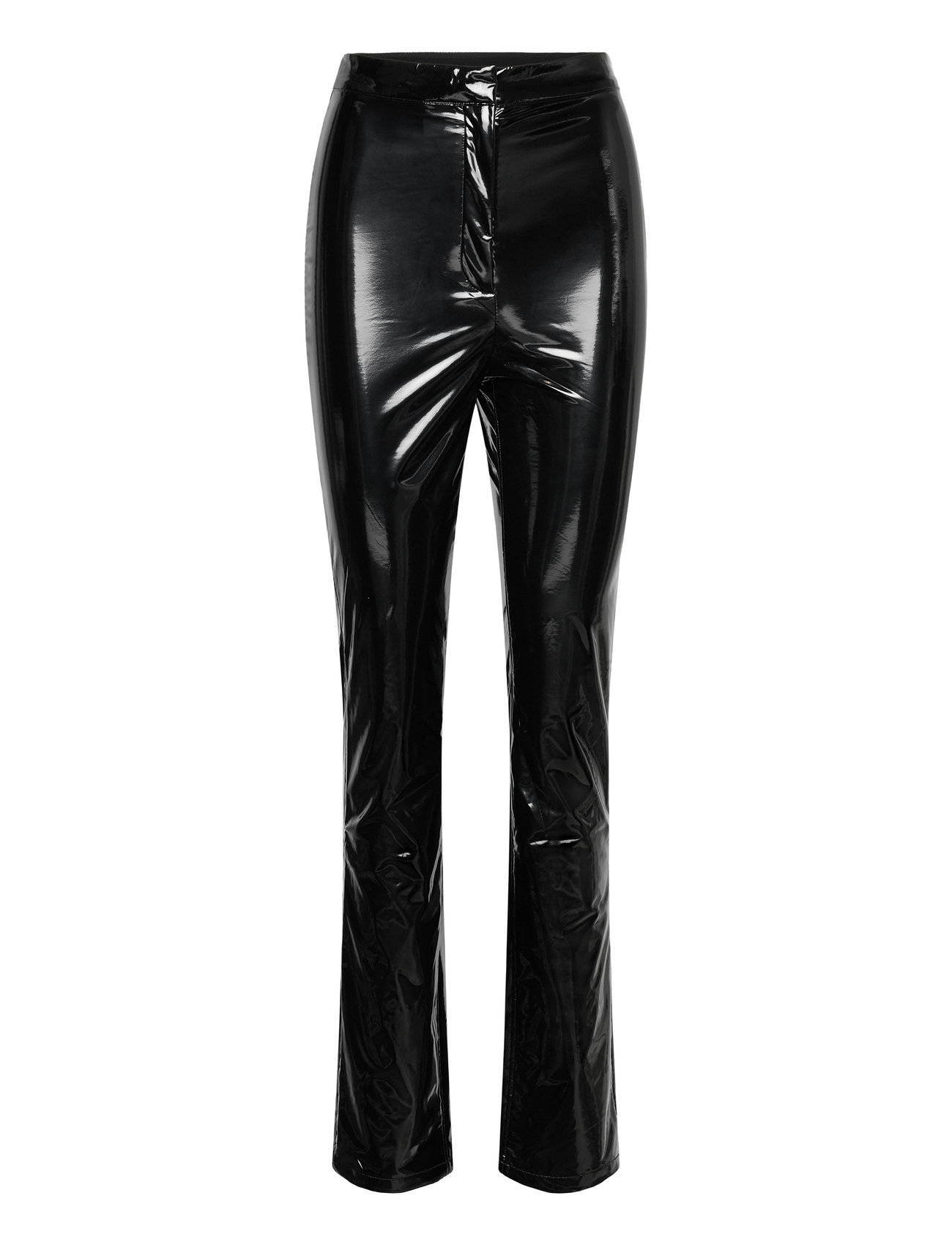 Patent Coated Slim Pants Designers Trousers Leather Leggings-Byxor Black ROTATE Birger Christensen