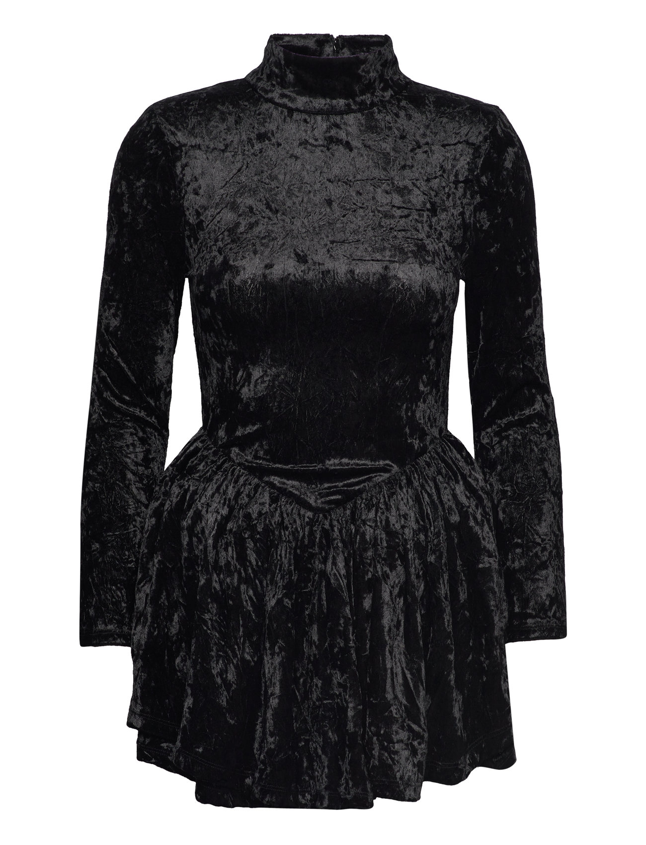 Velvet Mini Dress Kort Kjole Black ROTATE Birger Christensen