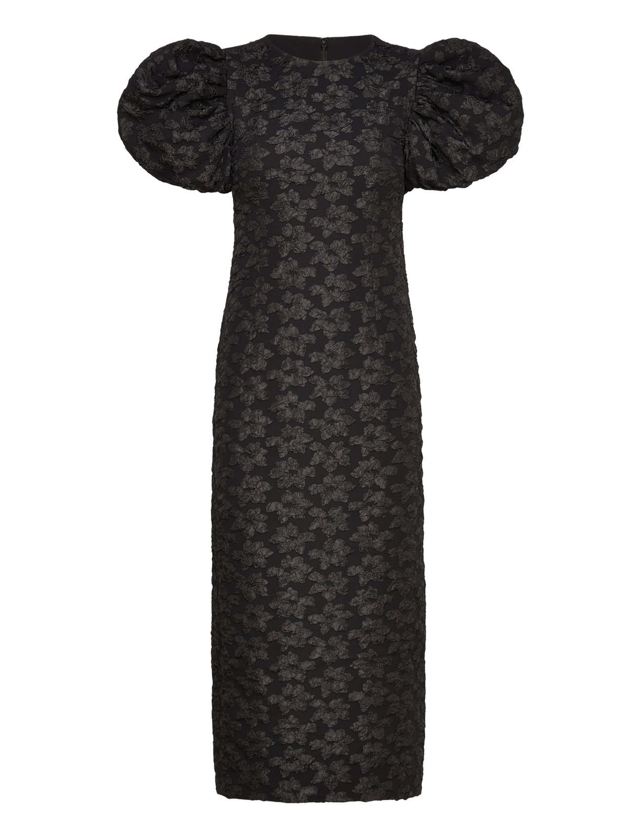 ROTATE Birger Christensen 3D Jacquard Midi Dress Svart