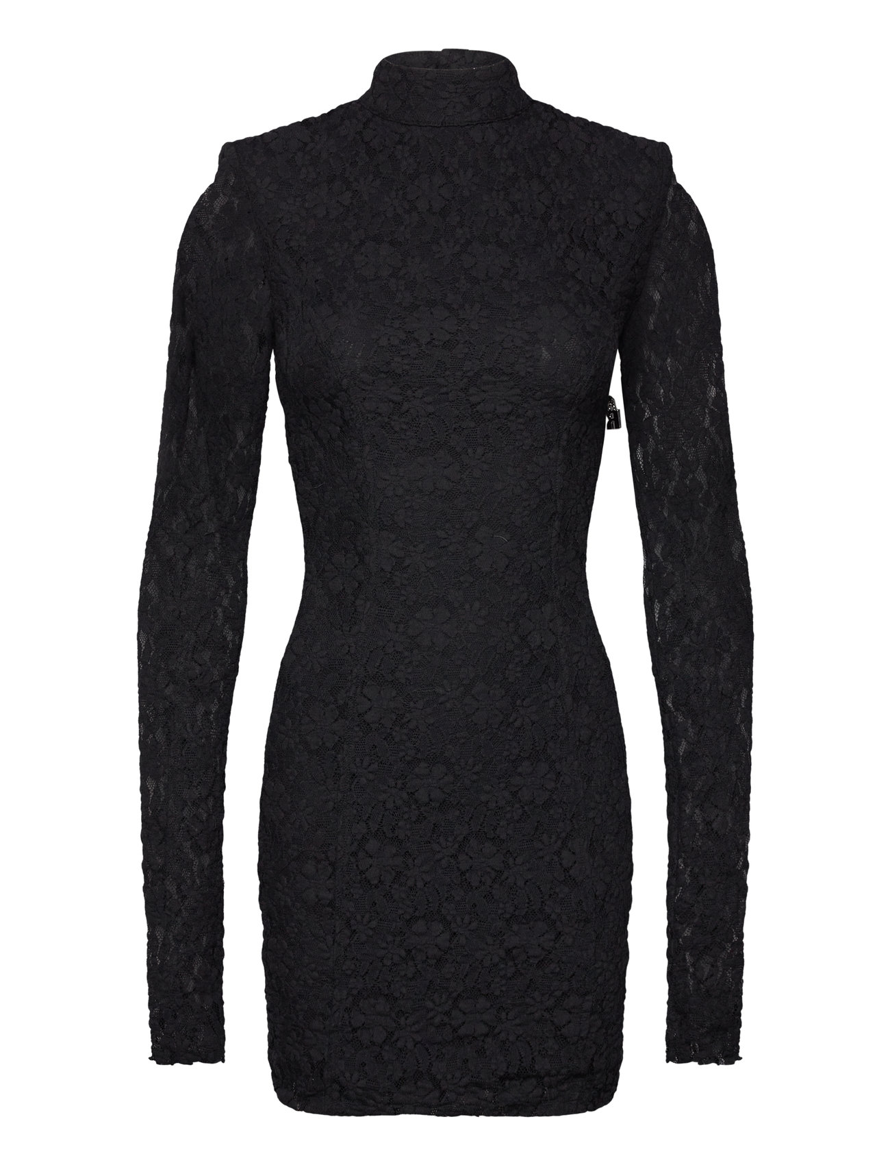 Lace Mini Ls Dress Kort Kjole Black ROTATE Birger Christensen