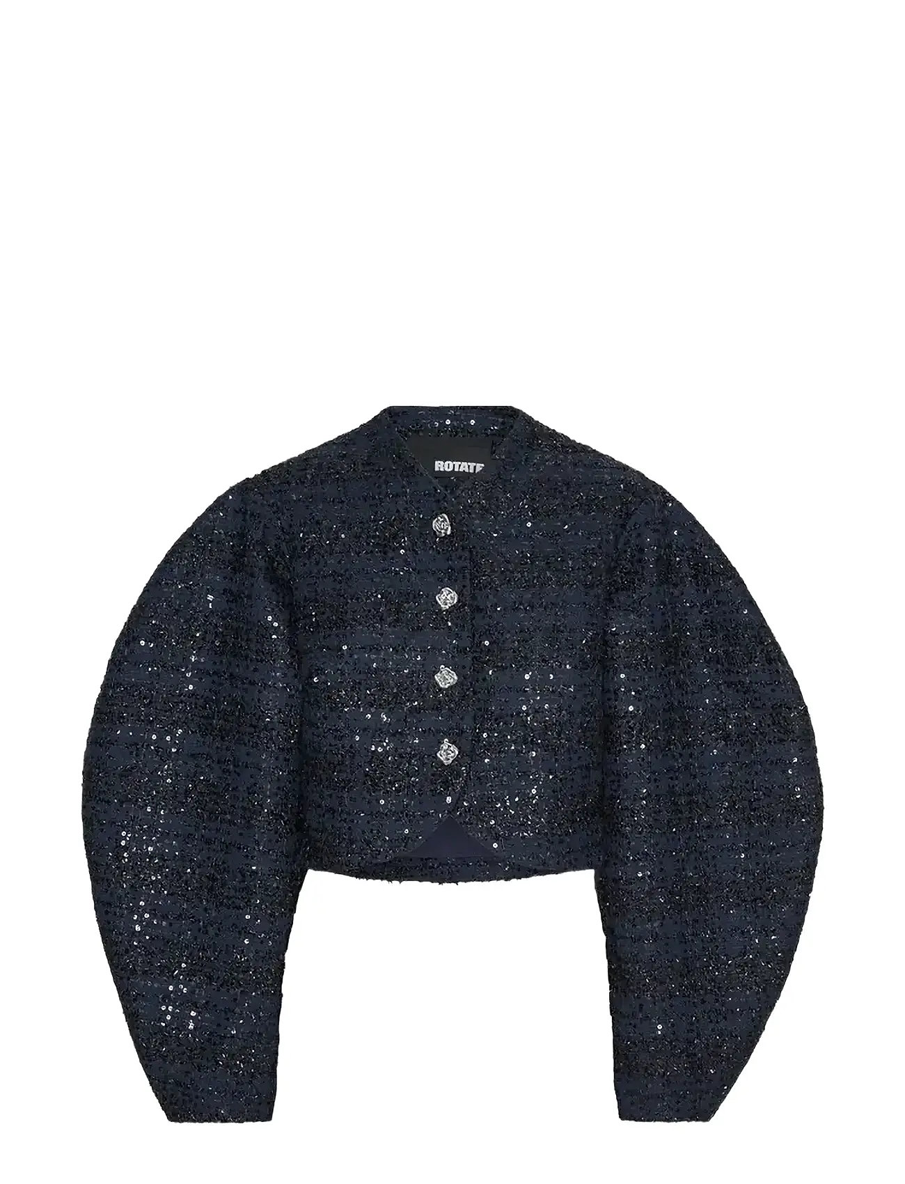 ROTATE BIRGER CHRISTENSEN Boucle Kurz Jacke Blau - 32 - Damen