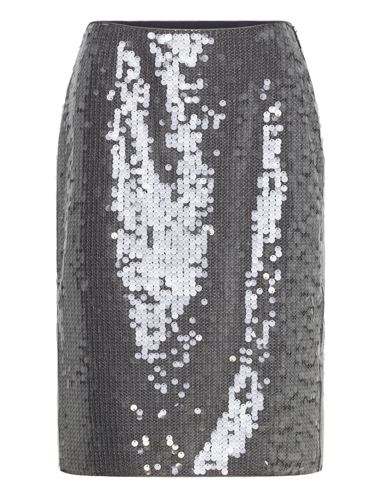 ROTATE BIRGER CHRISTENSEN Net Pailletten Midi Rock Grau - 34 - Damen
