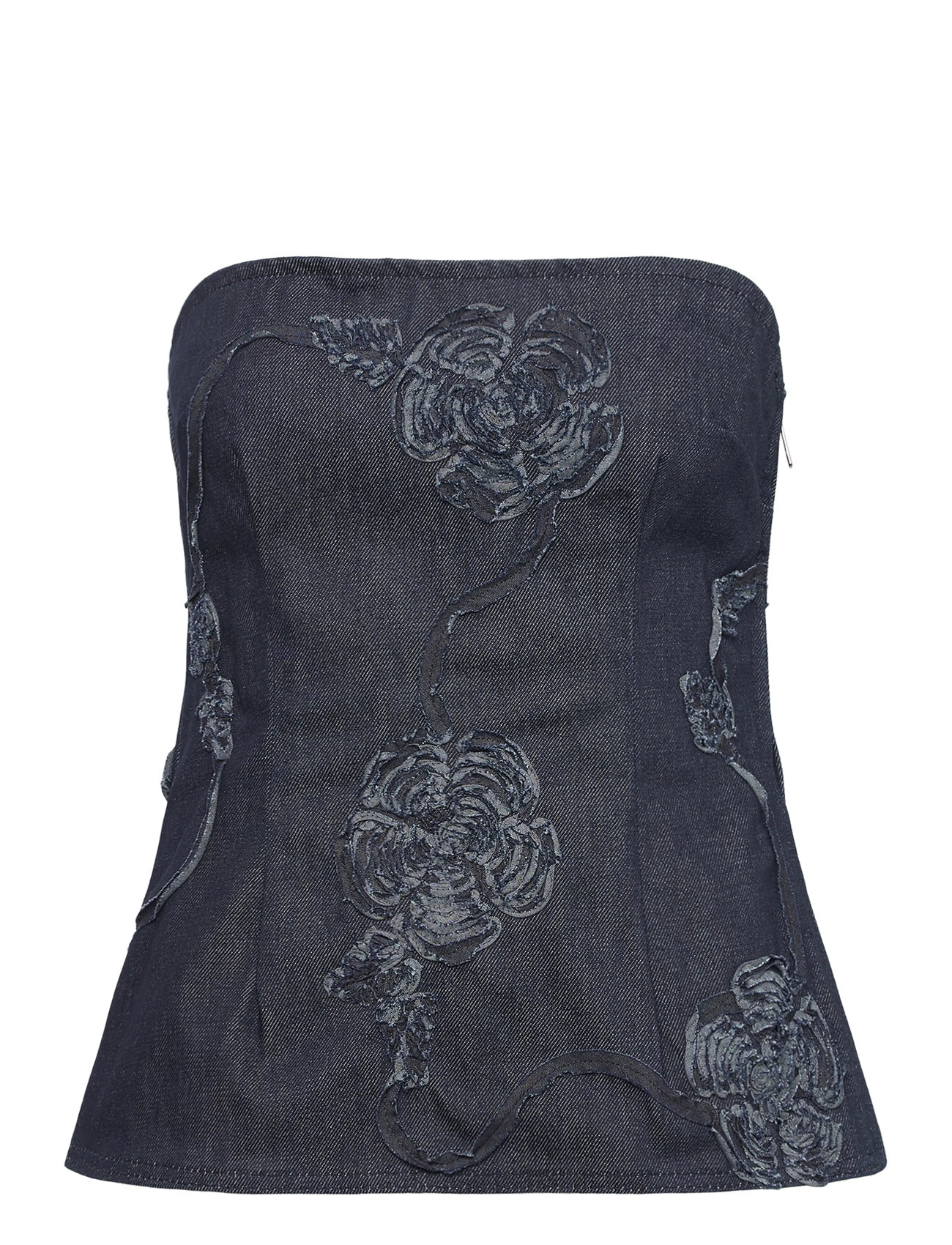 ROTATE BIRGER CHRISTENSEN Denim Ärmellos Oberteil Navy - 40 - Damen