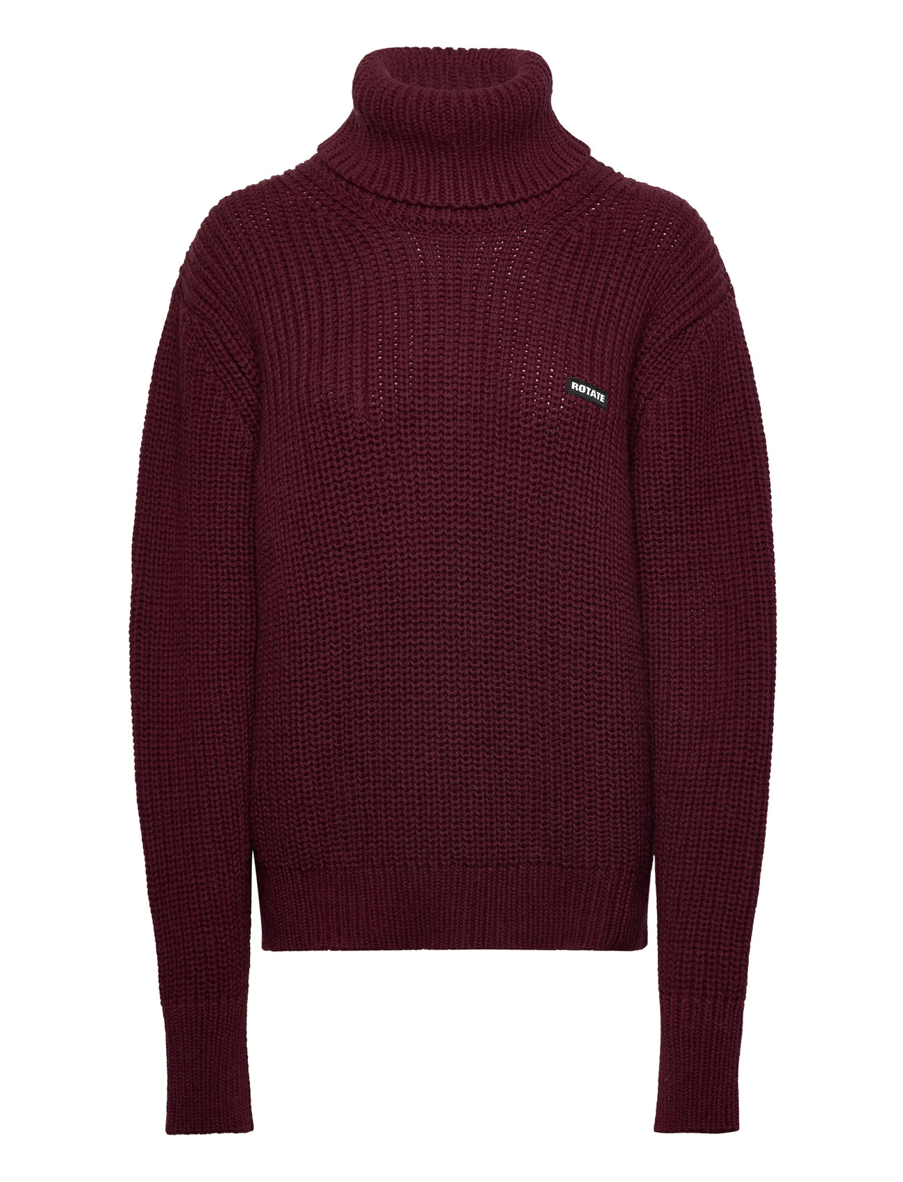 ROTATE BIRGER CHRISTENSEN Knit Rollkragen Jumper Burgundy - XS - Damen