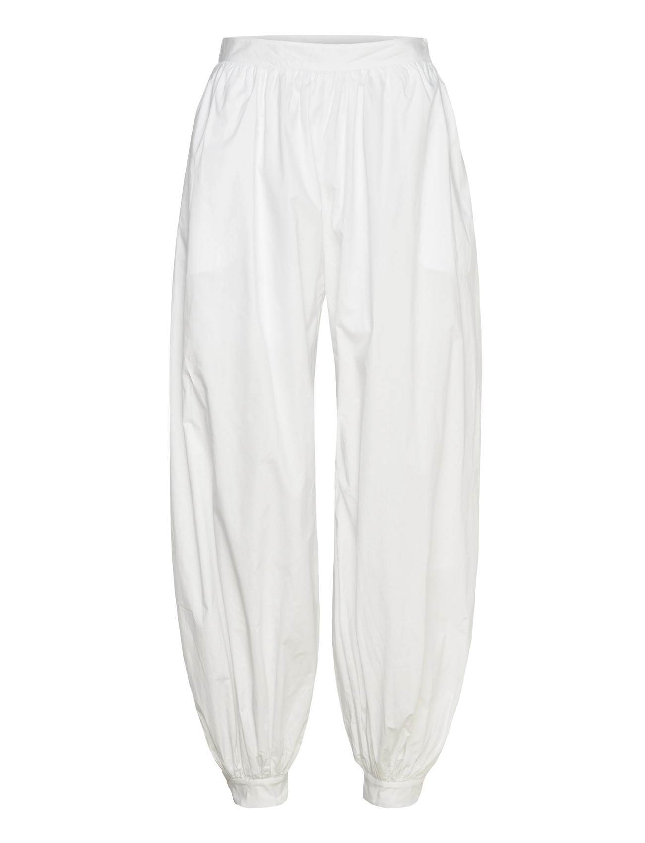 ROTATE Birger Christensen Balloon Pleated Pants, 42, White, Trousers > Barrel Trousers, Dame