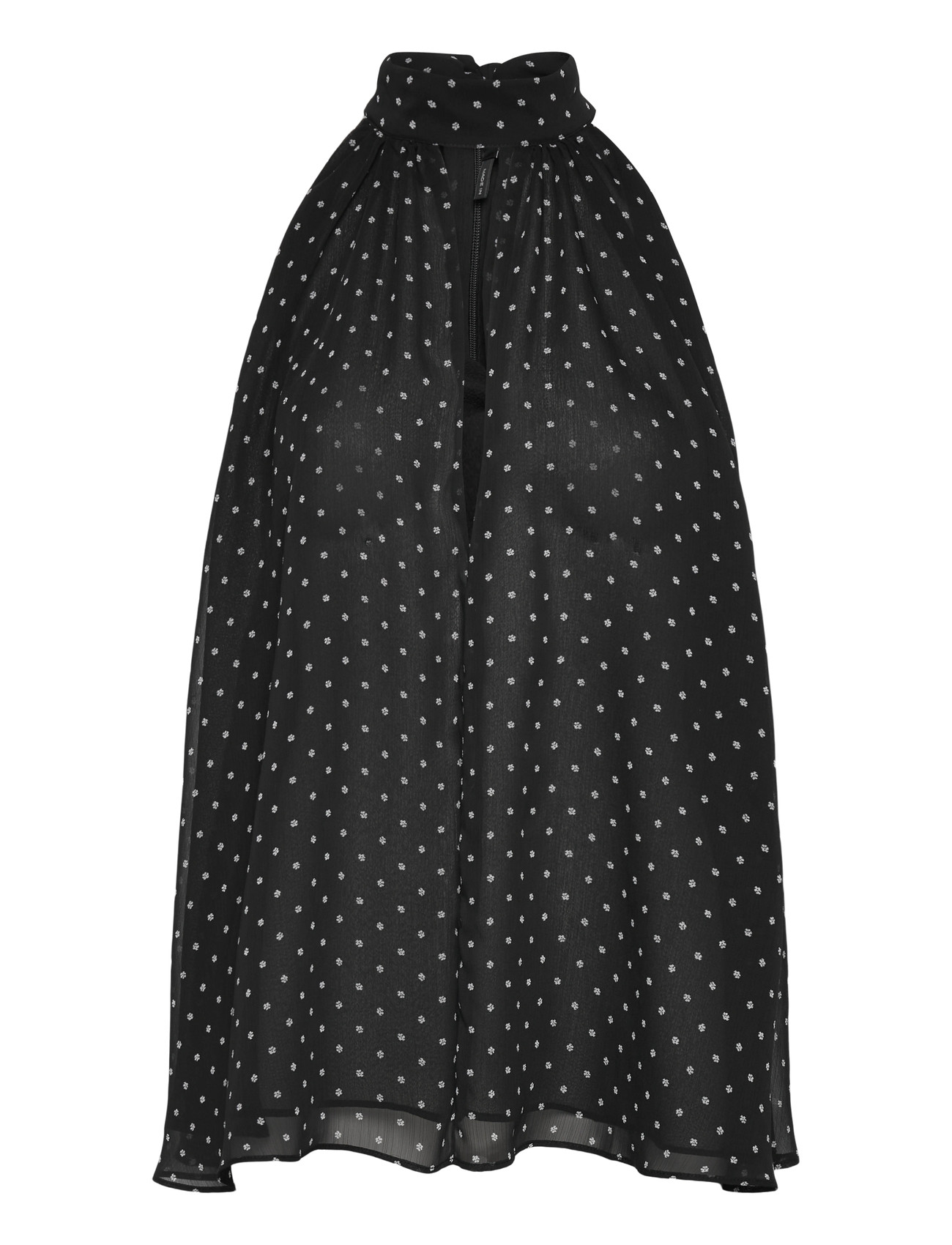 ROTATE Birger Christensen Halterneck Bow Top, 36, Black, T-Shirts & Toppe > Uden Ærmer, Dame