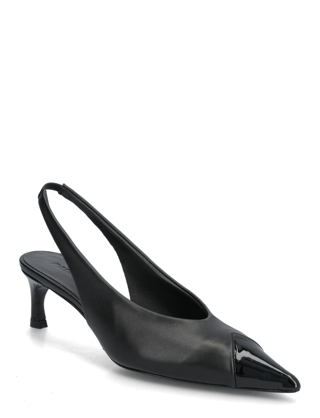 ROTATE Birger Christensen Leather Slingback Pump, 41, Black, Hæle > Pumps, Dame