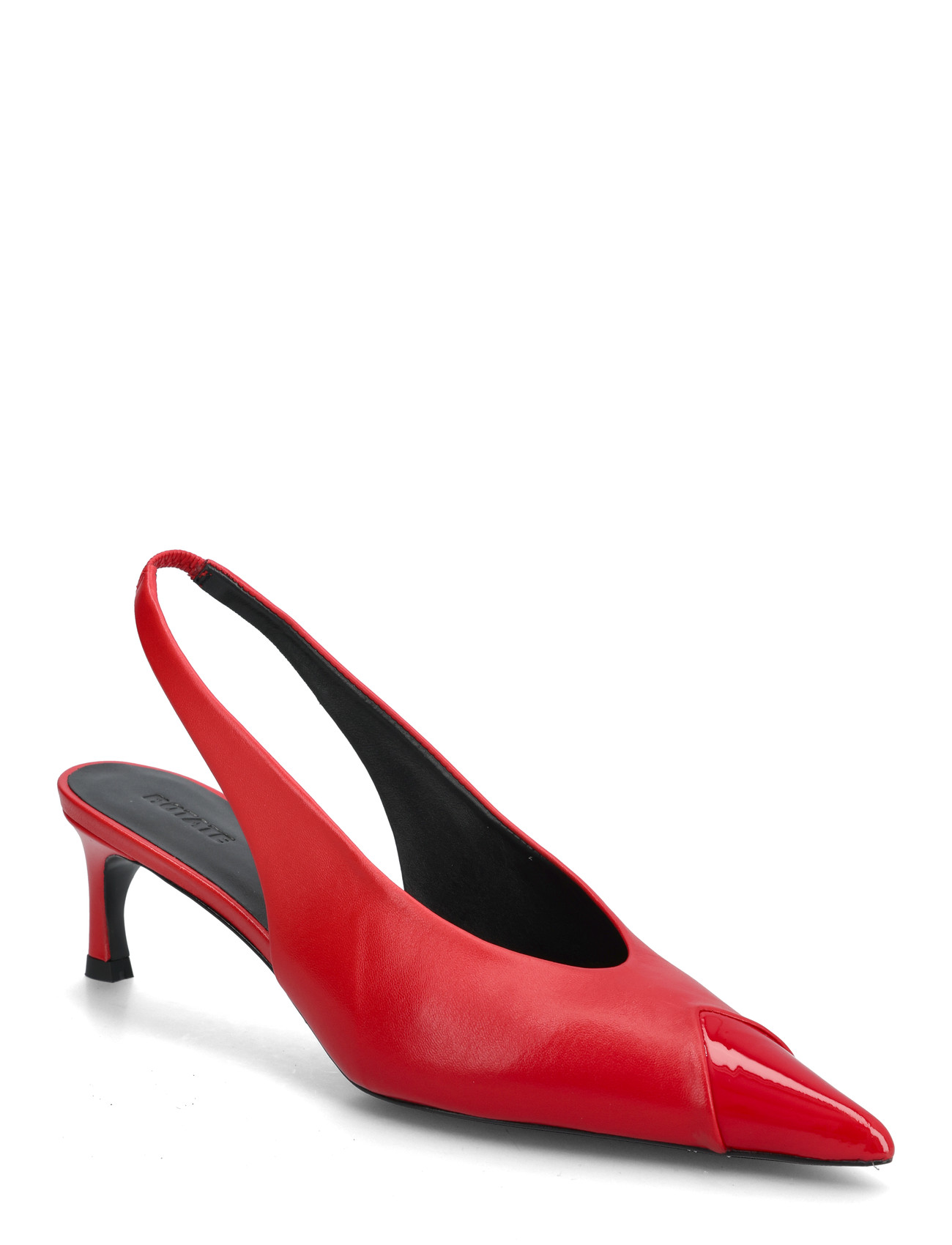 ROTATE Birger Christensen Leather Slingback Pump, 38, Red, Hæle > Pumps, Dame