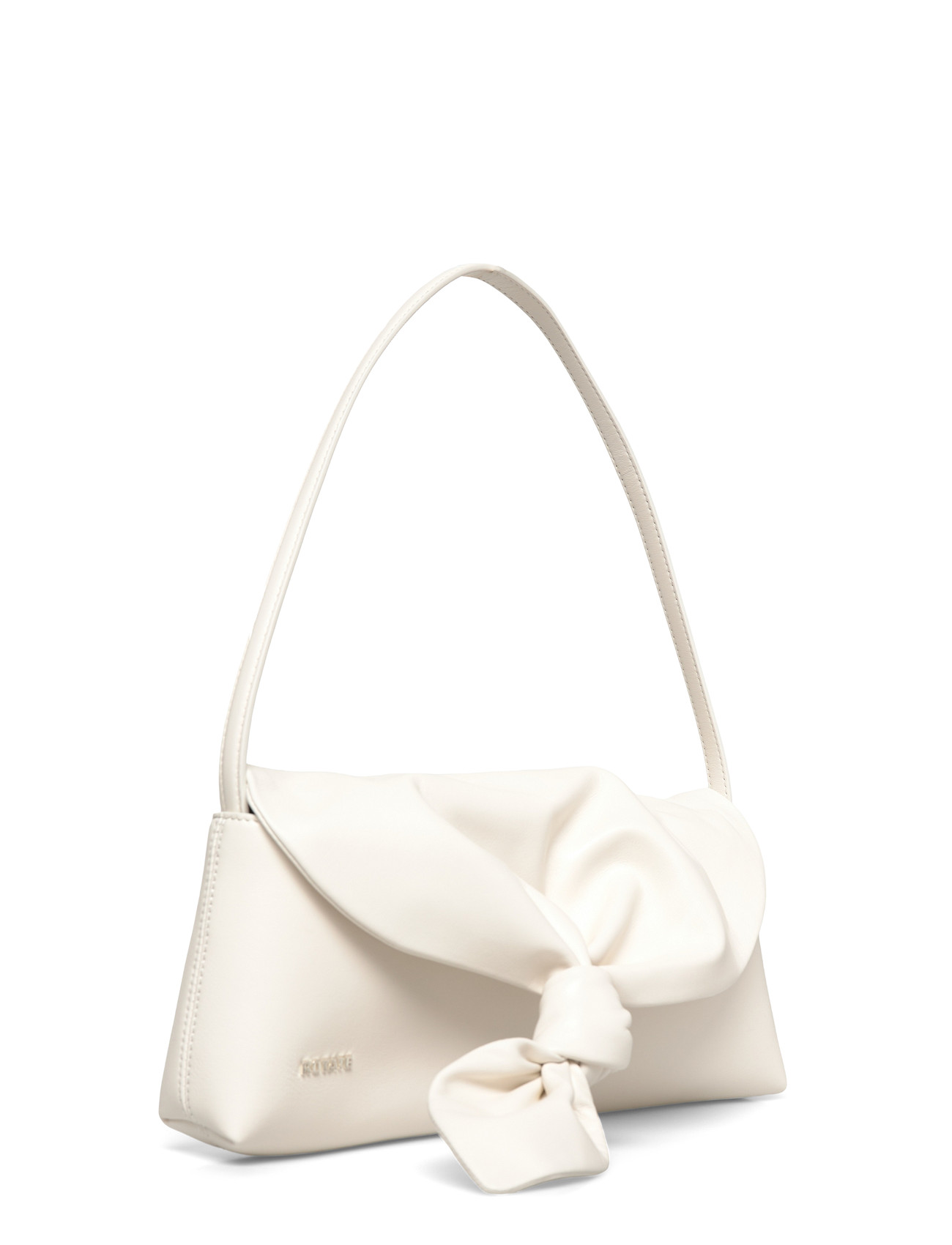 ROTATE Birger Christensen Leather Knot Scarf Bag, One Size, Cream, Tasker > Små Skuldertasker-Crossbody-Tasker, Dame