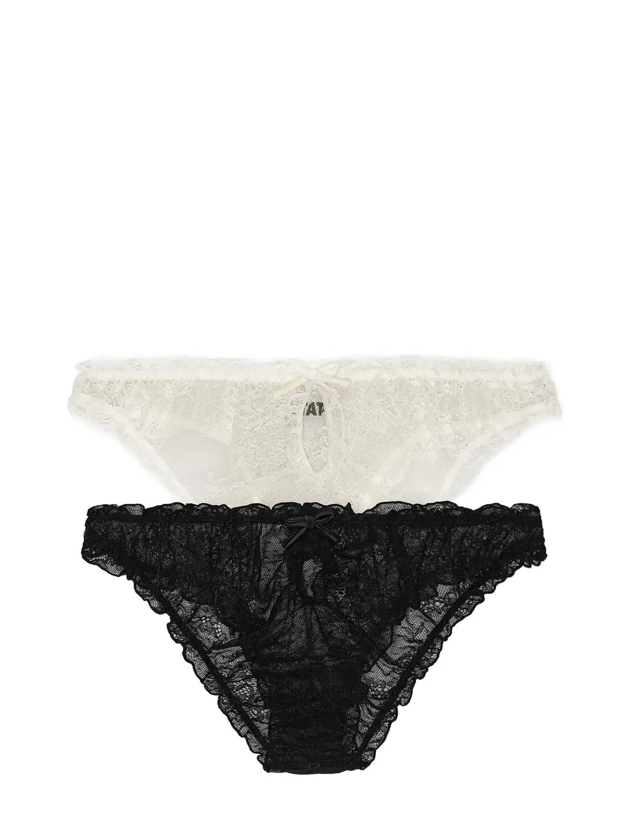 ROTATE Birger Christensen 2 Pack - Lace Brief, M, Black, Trusser > Trusser, Dame