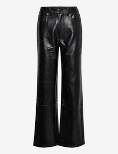 ROTIE PANTS - pantalons en cuir - black