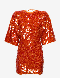JASY DRESS - sukienka koktajlowa - mandarin red