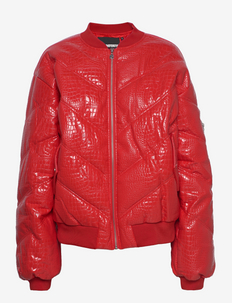 Jacket  Shiny PU - down- & padded jackets - high risk red