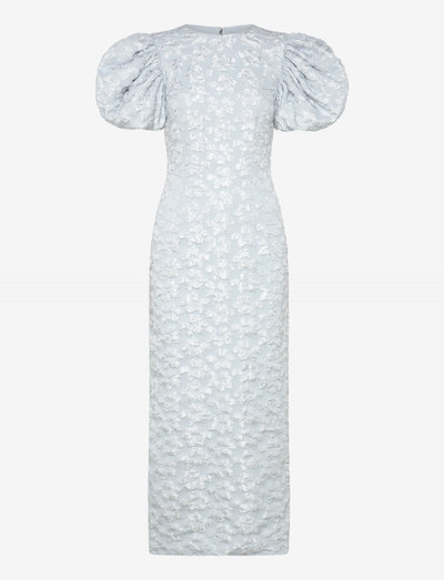Jacquard Midi Puffy Dress