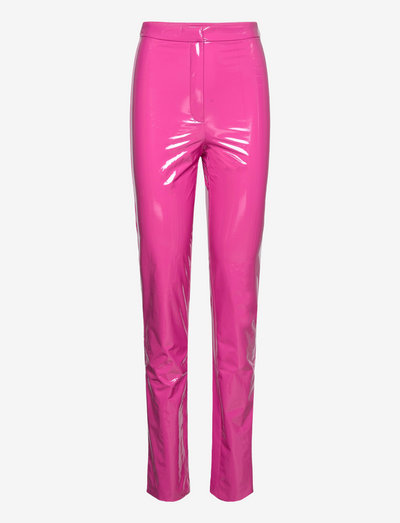 Patent Coated Pants - slim-fit broeken - verry berry (pink)