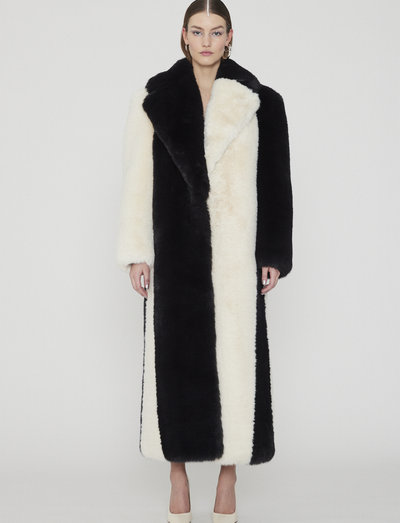 Coats Colourblock Faux Fur - takit & päällystakit - black comb.