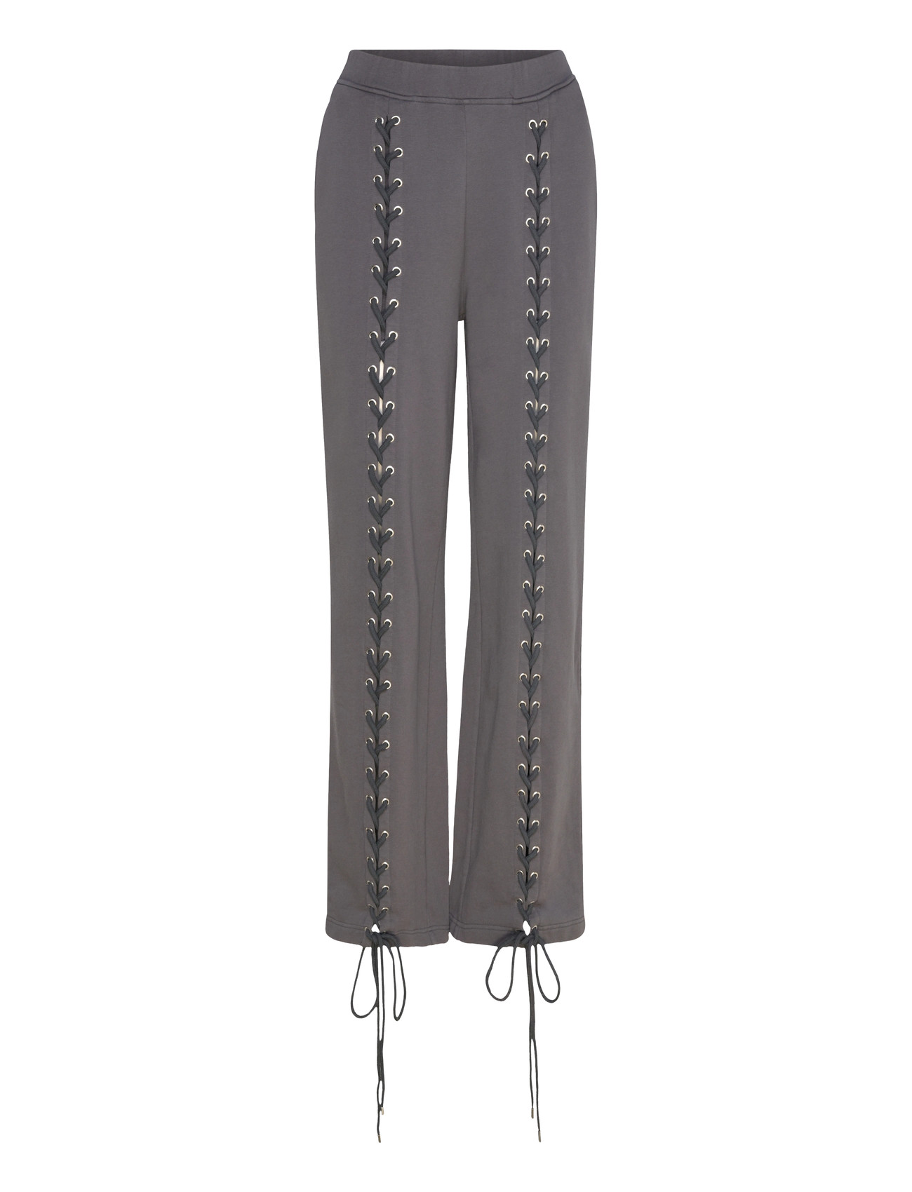 ROTATE Birger Christensen Lacing Sweatpants, M, Grey, Designere > Joggingbukser, Dame
