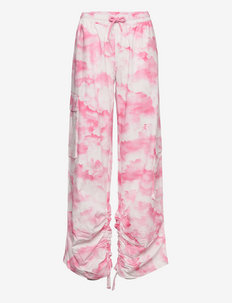 Silla Pants - rette bukser - begonia pink comb.