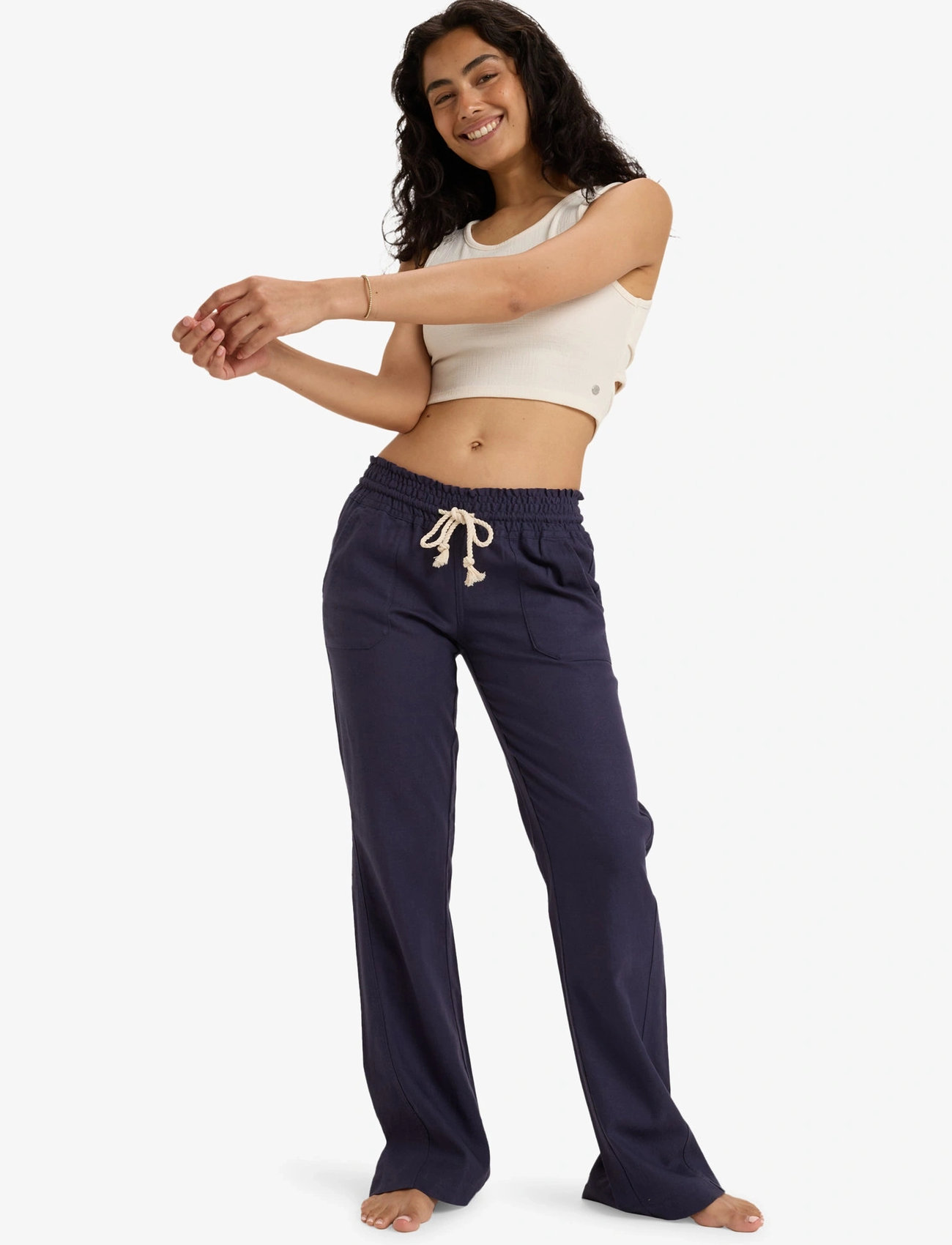 Roxy Oceanside Pant, XL, Navy, Sport Pants > Sport Casual Trousers, Dame