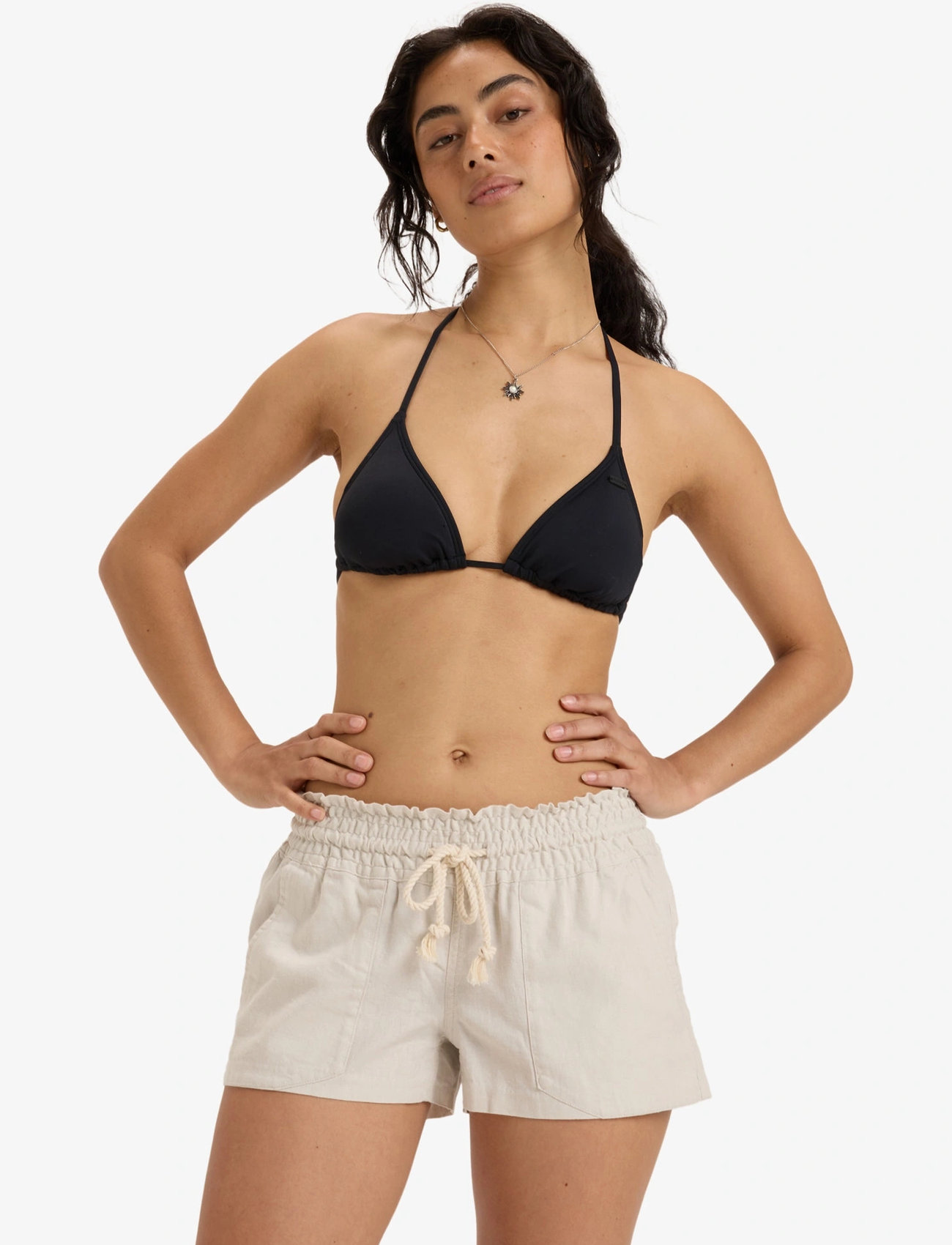 Roxy Oceanside Short, M, Beige, Sport Shorts > Sport Casual Shorts, Dame