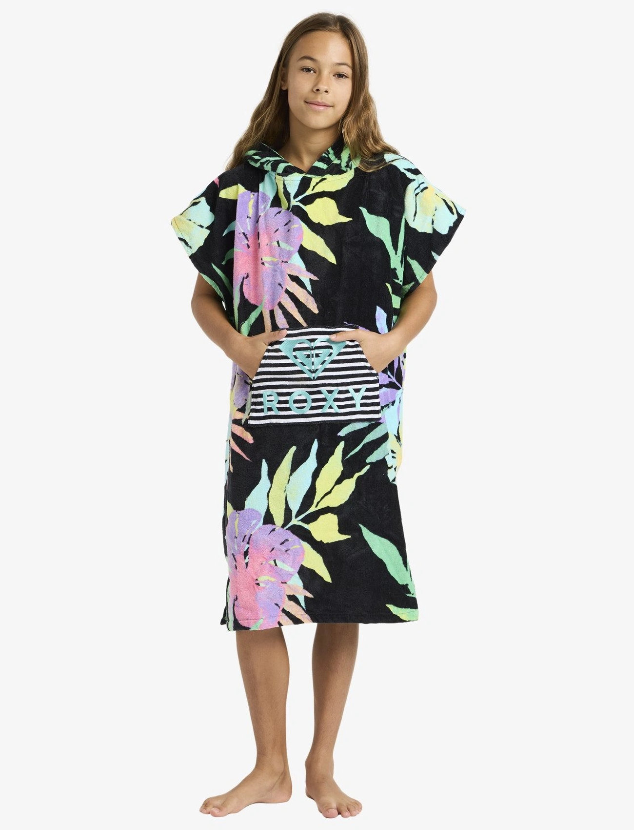 Roxy Rg Stay Magical Printed, One Size, Black, Bath Time > Towels, Børn