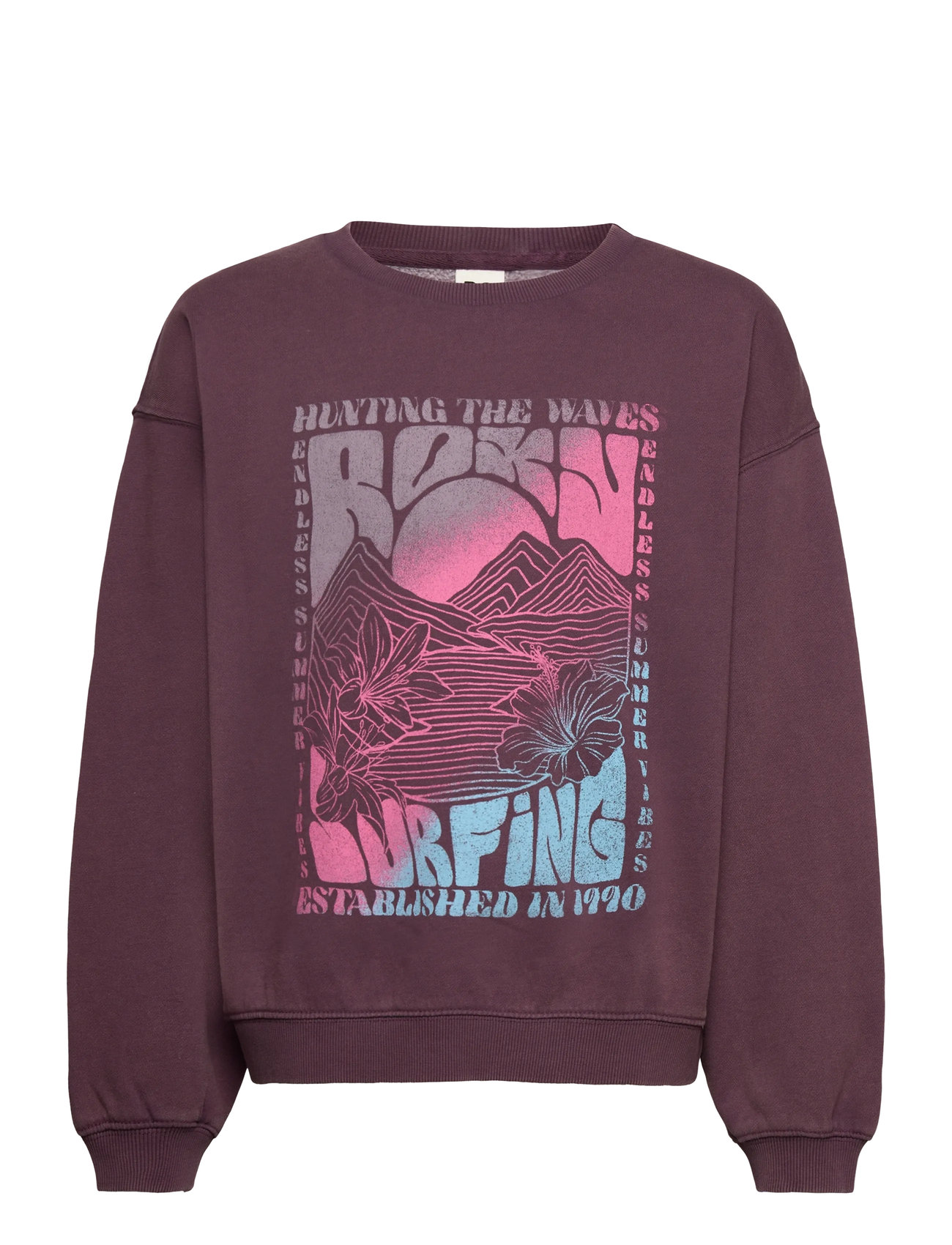 ROXY Lineup Crew Brushed Rg Burgundy - 176 - Kinder