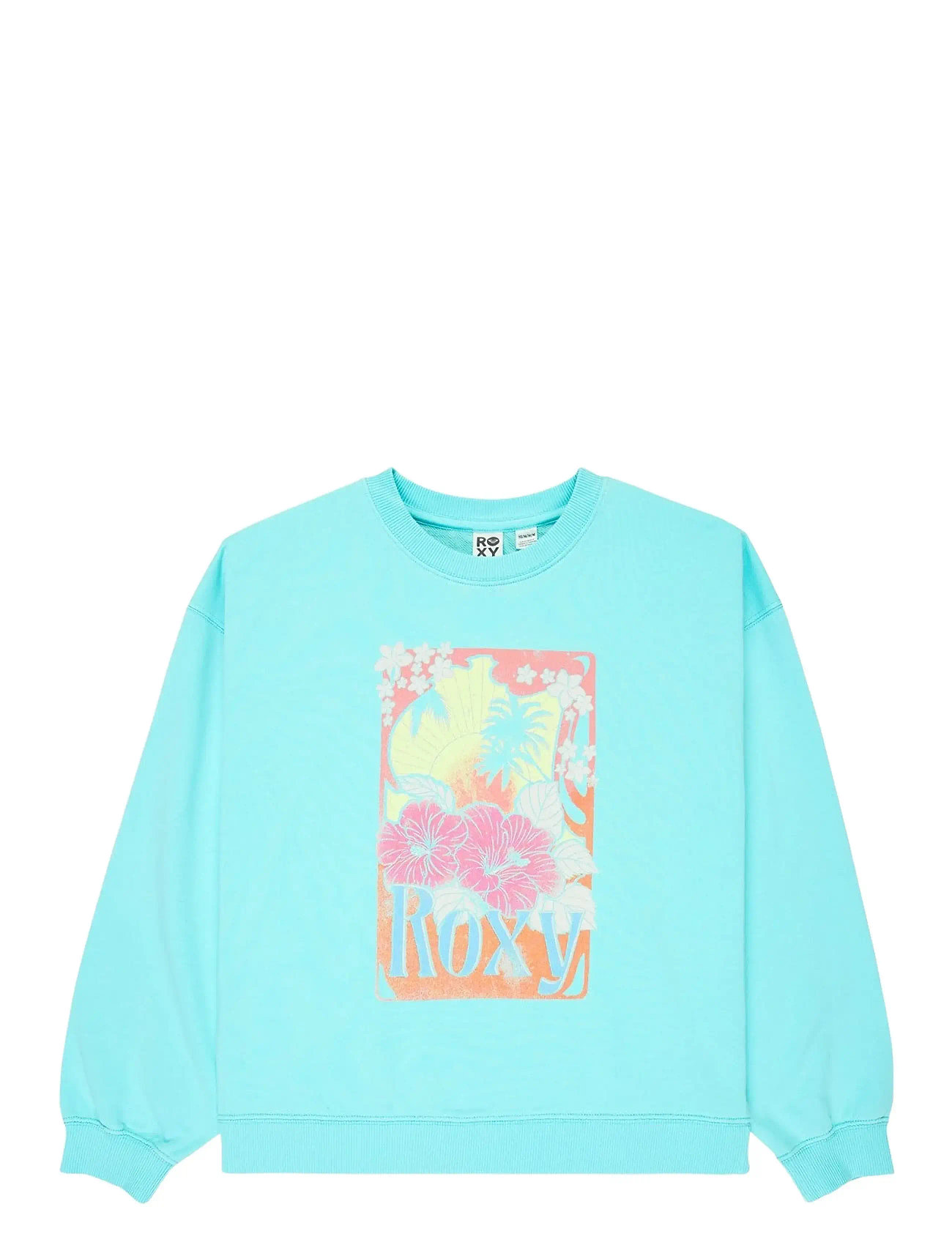 ROXY Lineup Crew Rg Terry Blau - 132 - Kinder