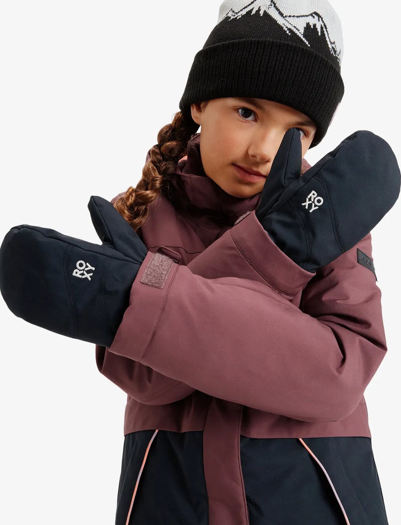 Roxy Roxy Jetty Girl Solid Mitt, 140, Black, Handsker Og Vanter > Vanter, Børn
