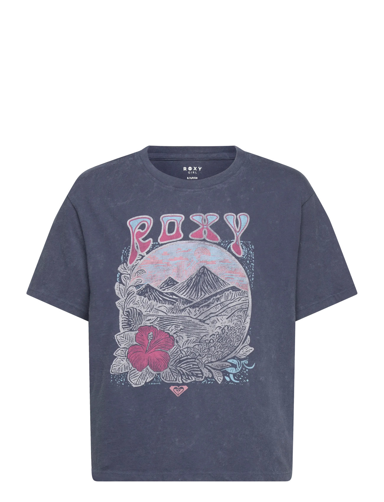 Roxy Eveoversize Washed, 132, Navy, T-Shirts > Kortærmede, Børn