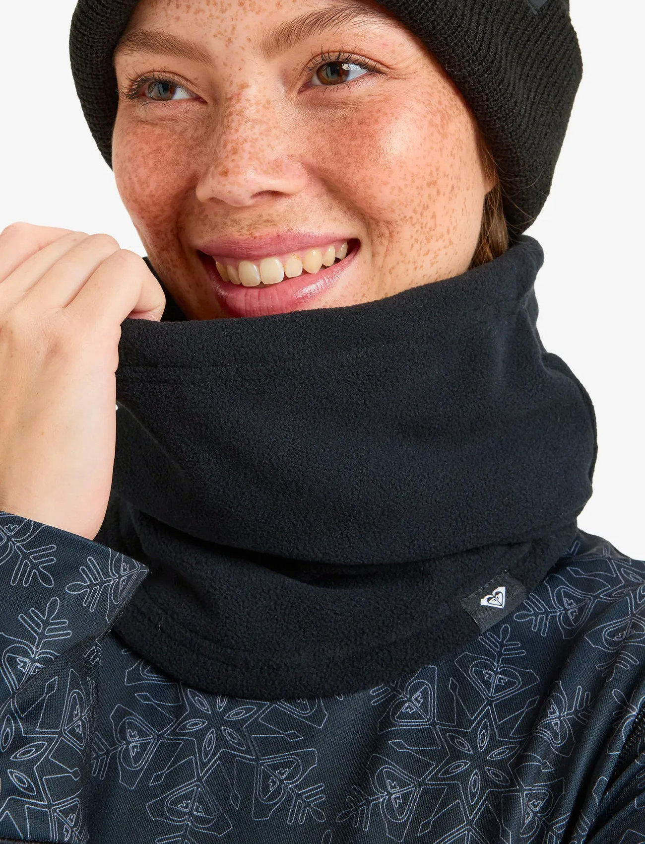 Roxy Sayna Collar, One Size, Black, Sport Accessories > Sport Scarves & Neckwarmer, Dame