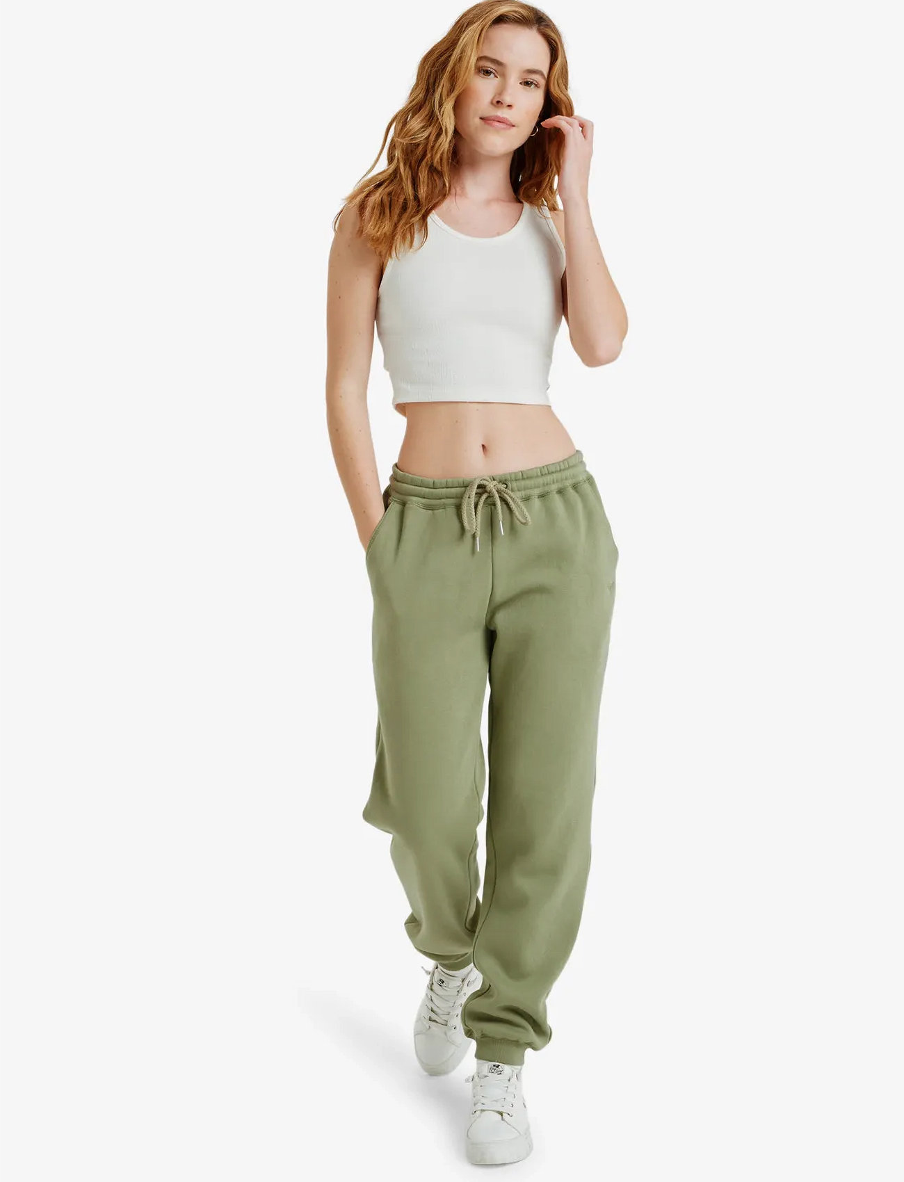 Roxy Surf Stoked Pant Brushed, XL, Green, Sport Pants > Sport Sweatpants, Dame
