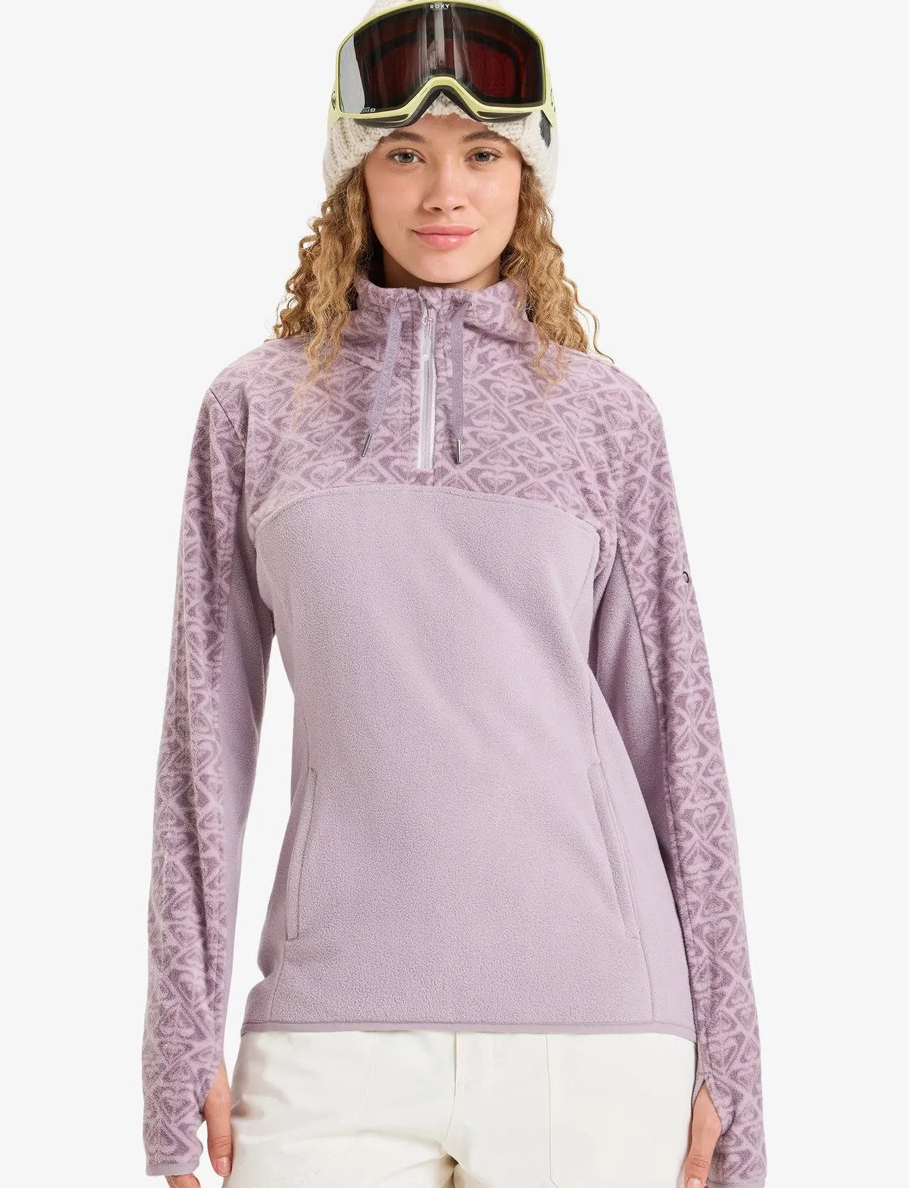 Roxy Sayna Half Zip, S, Pink, Strik > Trøjer, Dame