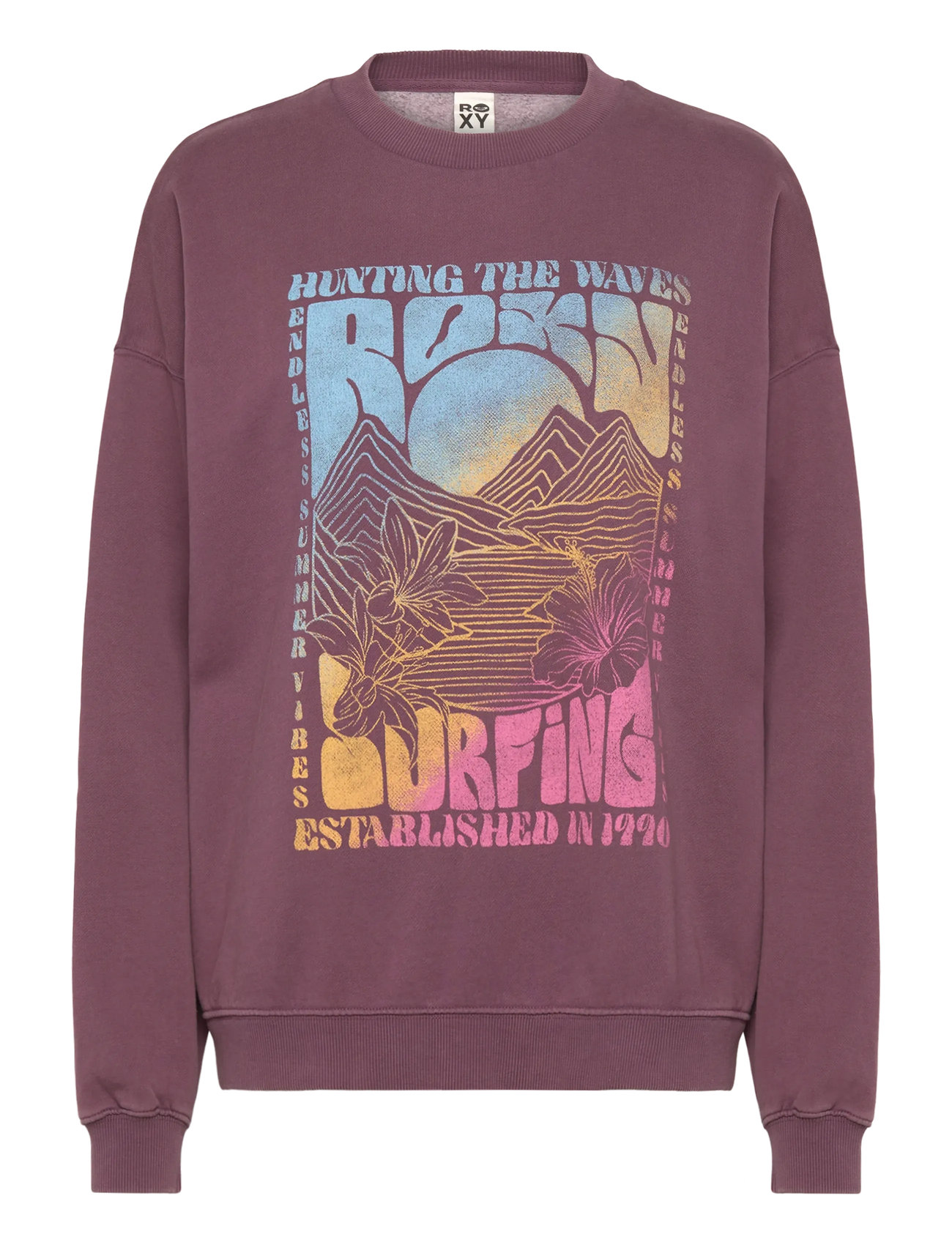 ROXY Lineup Oversized Crew Burgundy - S - Damen