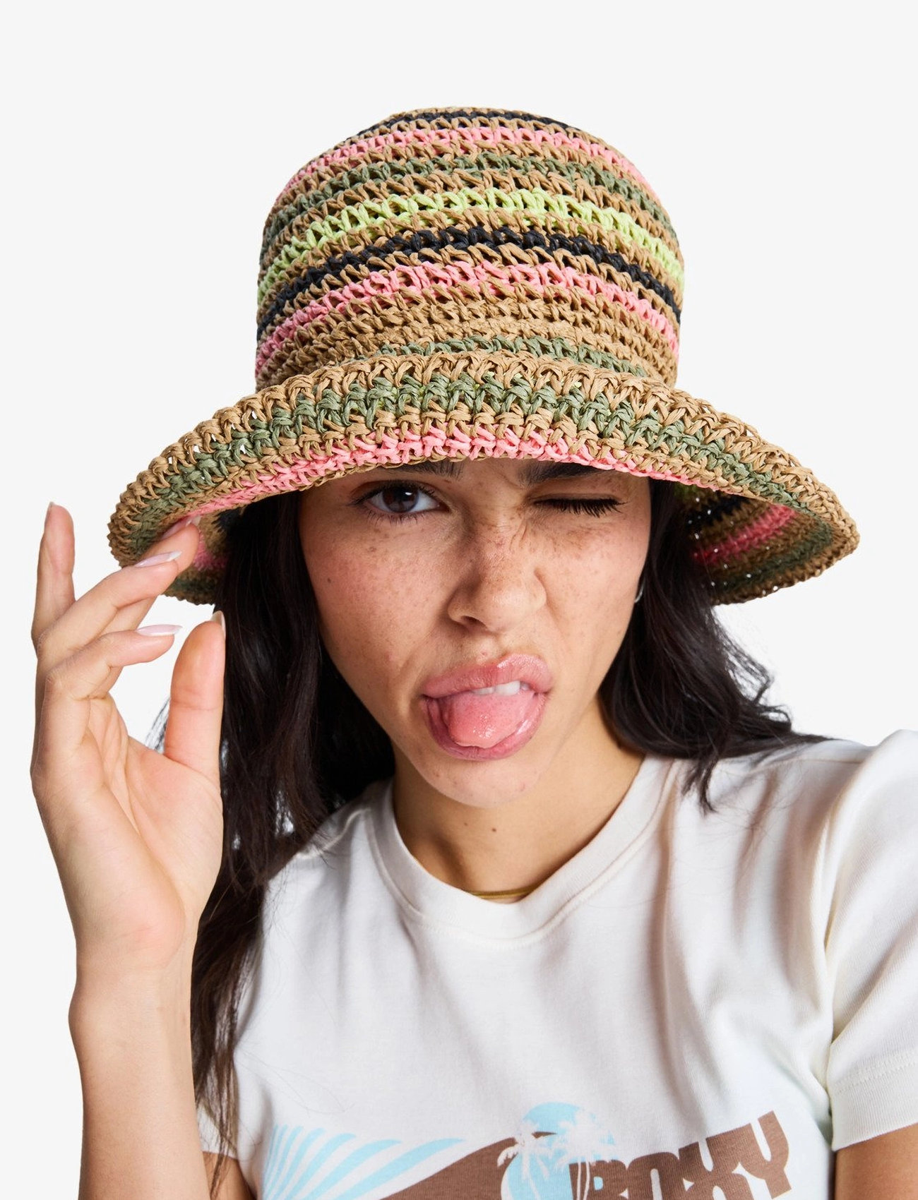 Roxy Candied Peacy, S/M, Multi/patterned, Sport Accessories > Sport Hats, Dame