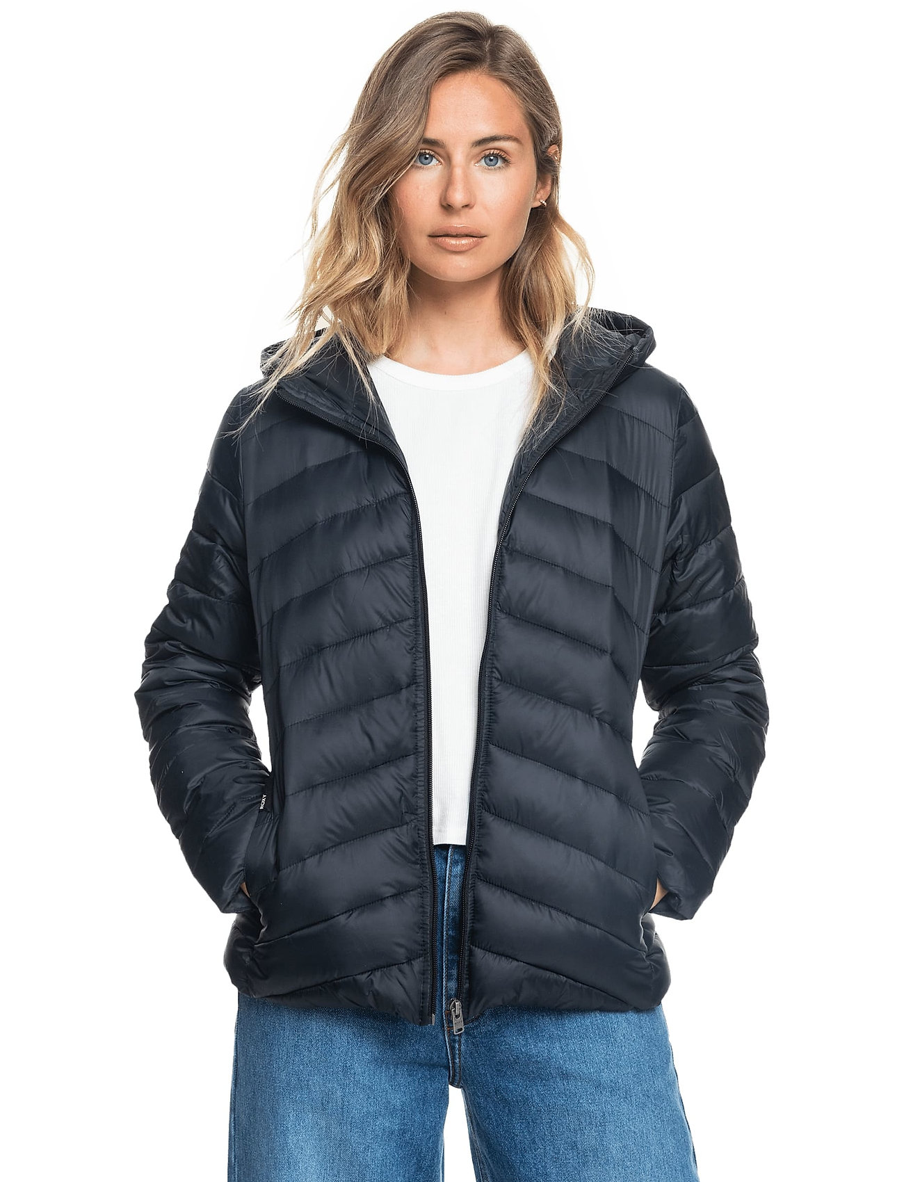 Roxy - COAST ROAD HOODED - down- & padded jackets - anthracite - 0