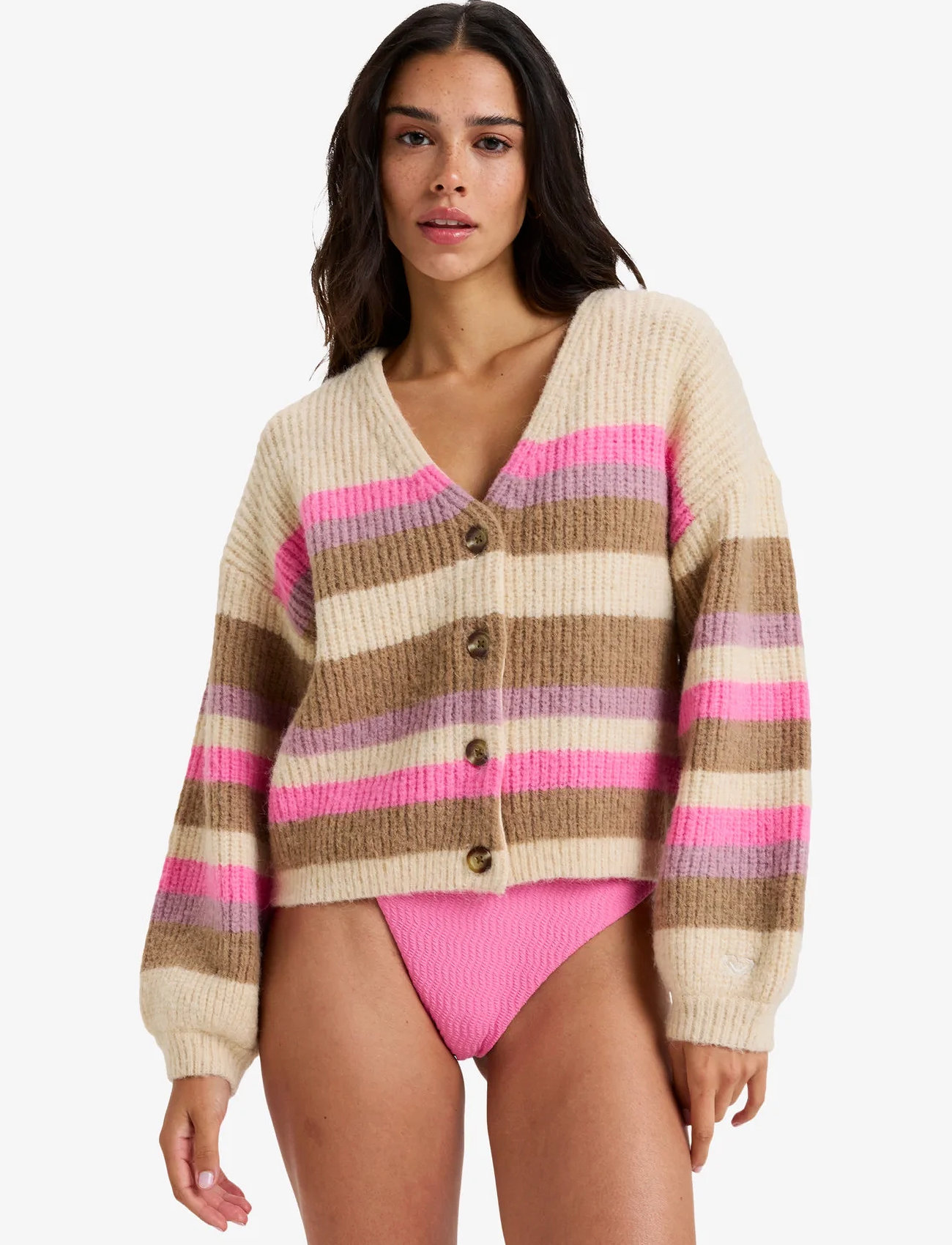 Roxy Marble Tiles Stripe, XXL, Multi/patterned, Sport Sweatshirts & Hoodies > Sport Knitwear, Dame