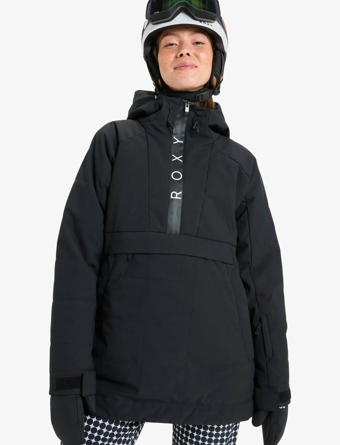 Roxy Radiant Lines Overhead Jk, XS, Black, Sport Jackets > Sport Ski Jackets, Dame