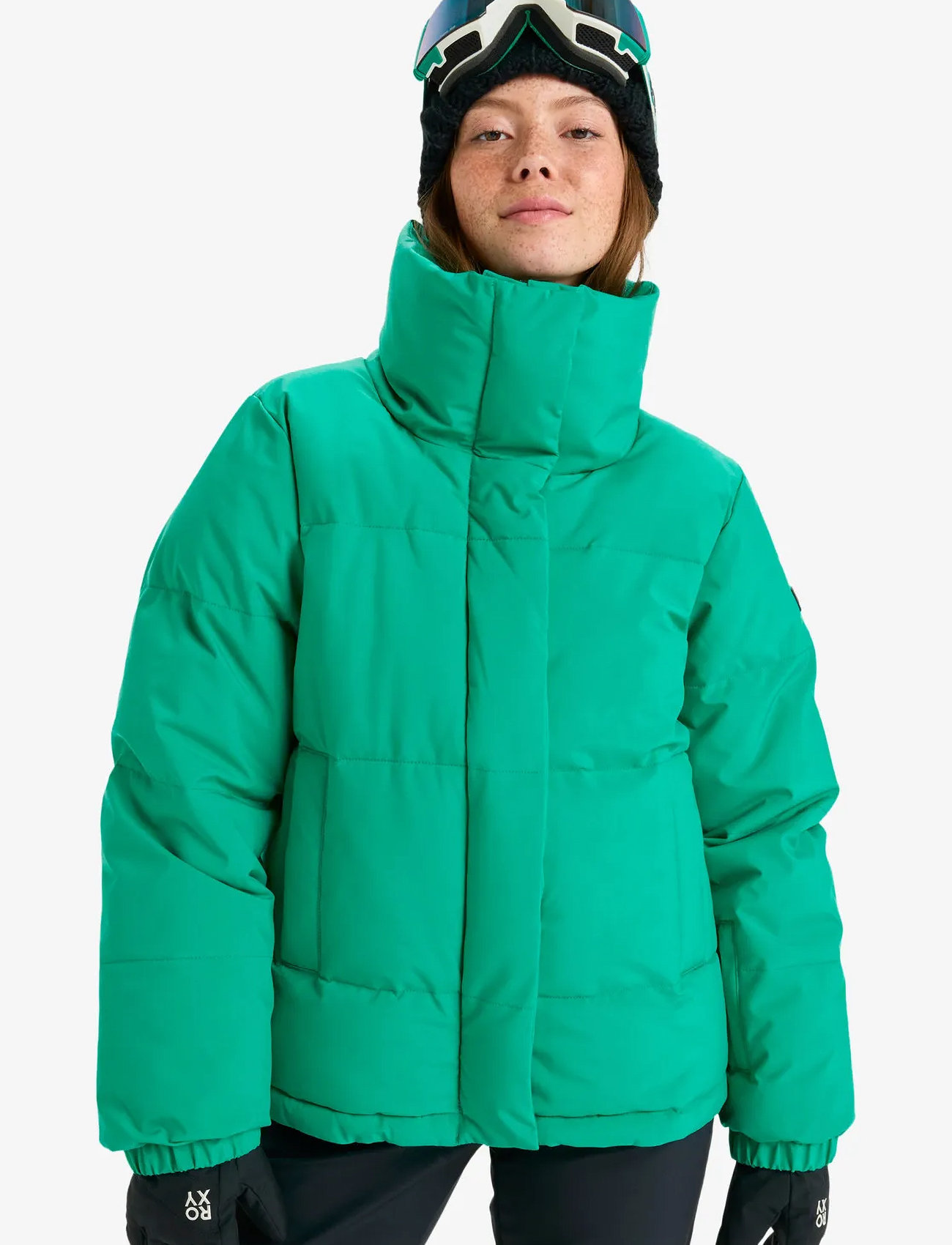 Roxy Snow Winter Rebel Jk, L, Green, Sport Jackets > Sport Ski Jackets, Dame