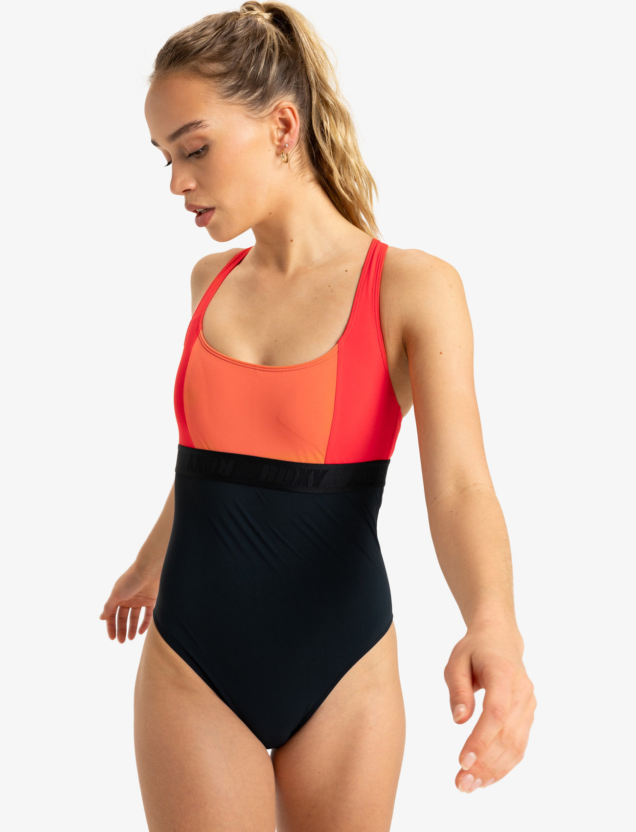Roxy Roxy Active Colorblk One Piece, S, Multi/patterned, Sport Badetøj > Sport Swimsuits, Dame
