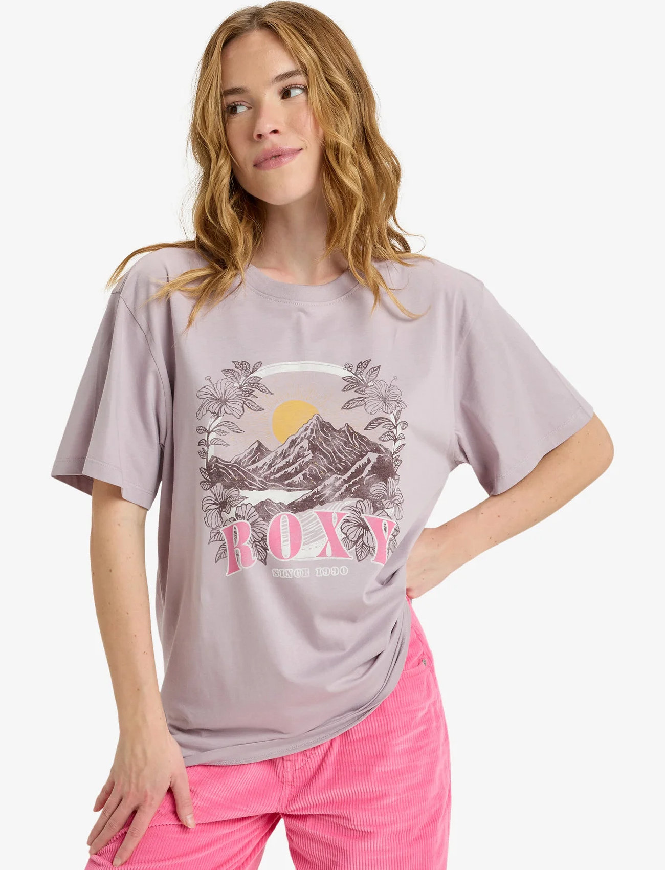 Roxy Hangloose Poster, XS, Purple, Sports Overdele & T-shirts > Sport T-shirts, Dame