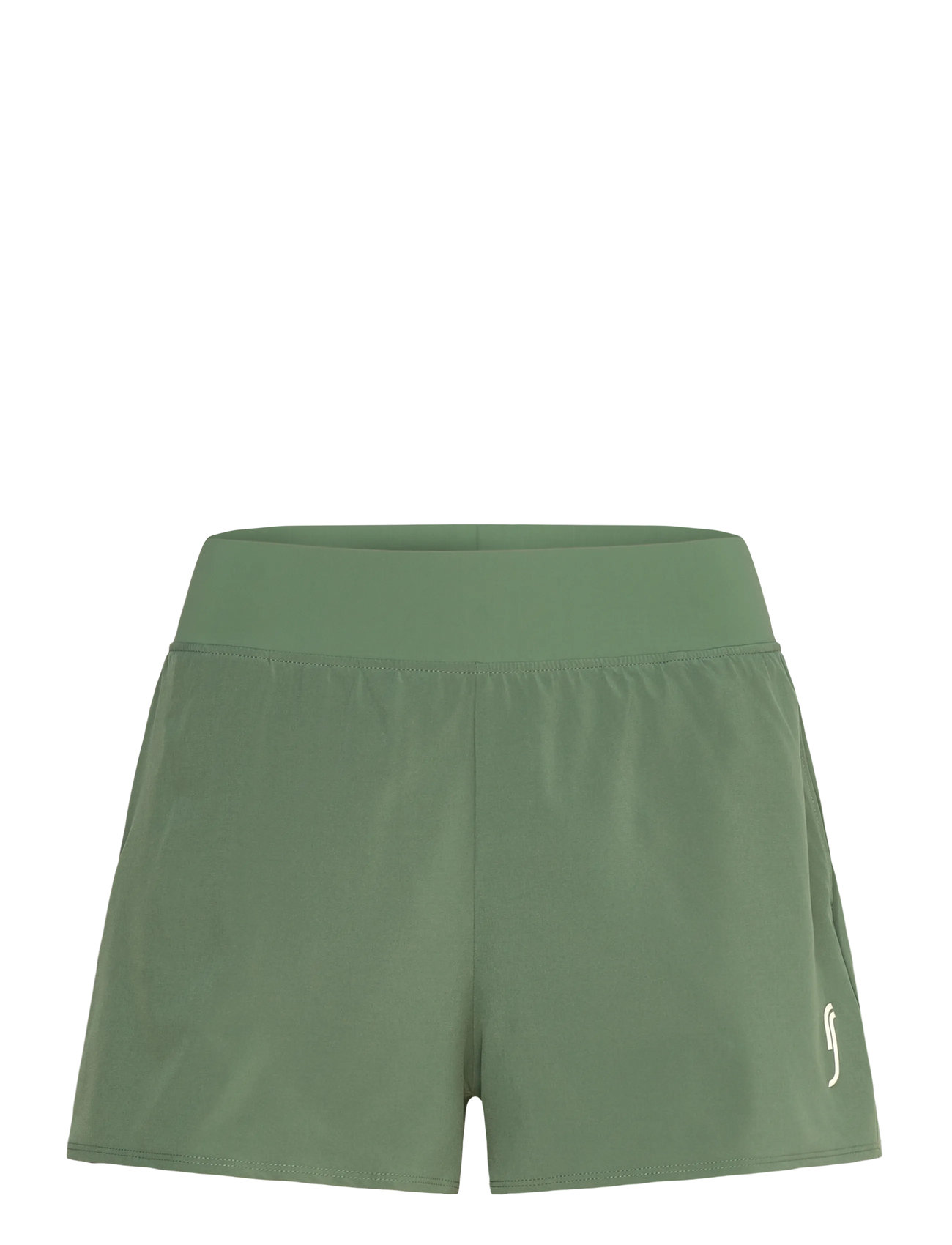 RS Sport Damen's Performance Court Shorts - 2 In 1 With Ball Pockets Rec Grün - L - Damen