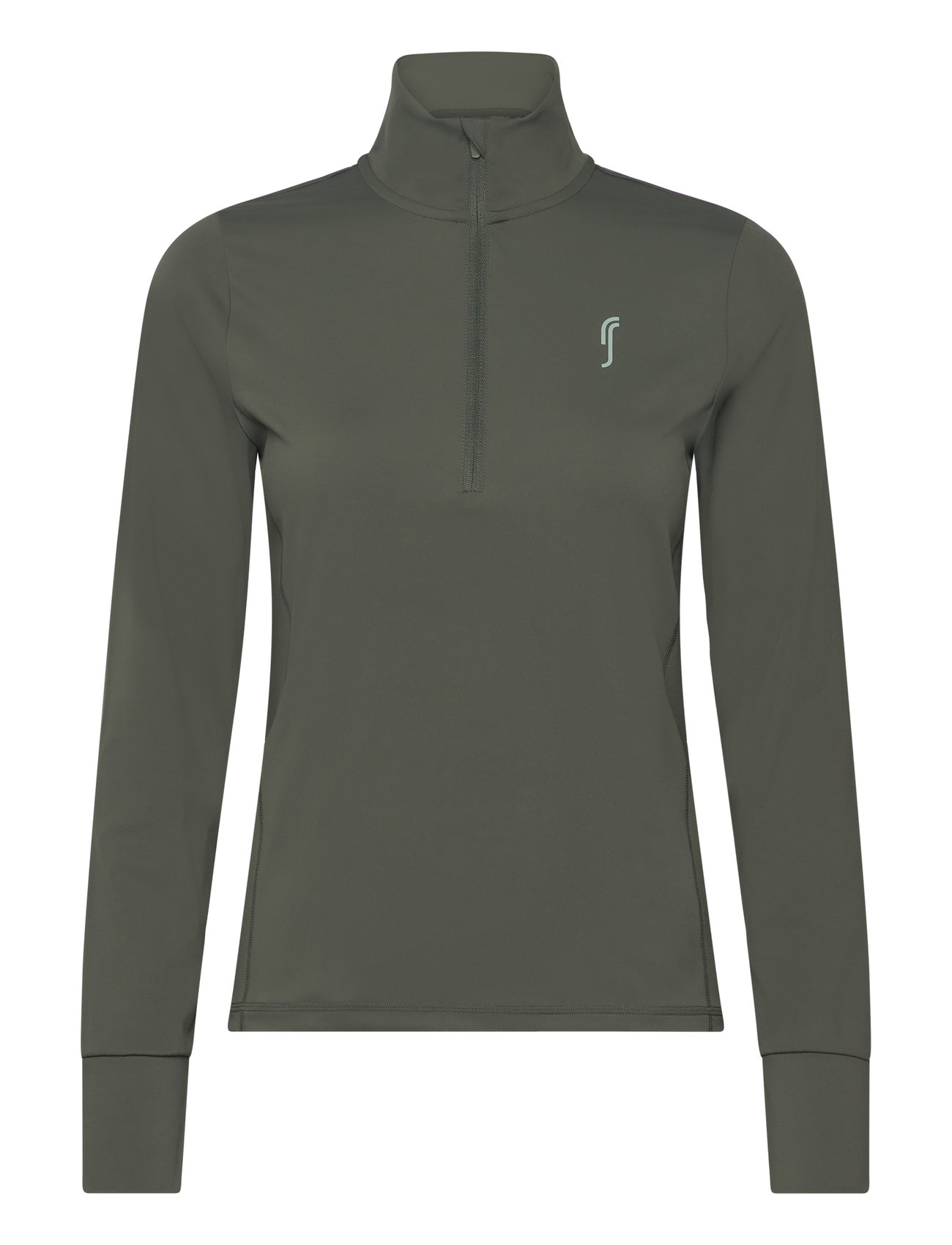 Women’s Stretch Tech Half Zip Sweater Sport Sweatshirts & Hoodies Fleeces & Midlayers Khaki Green RS Sports