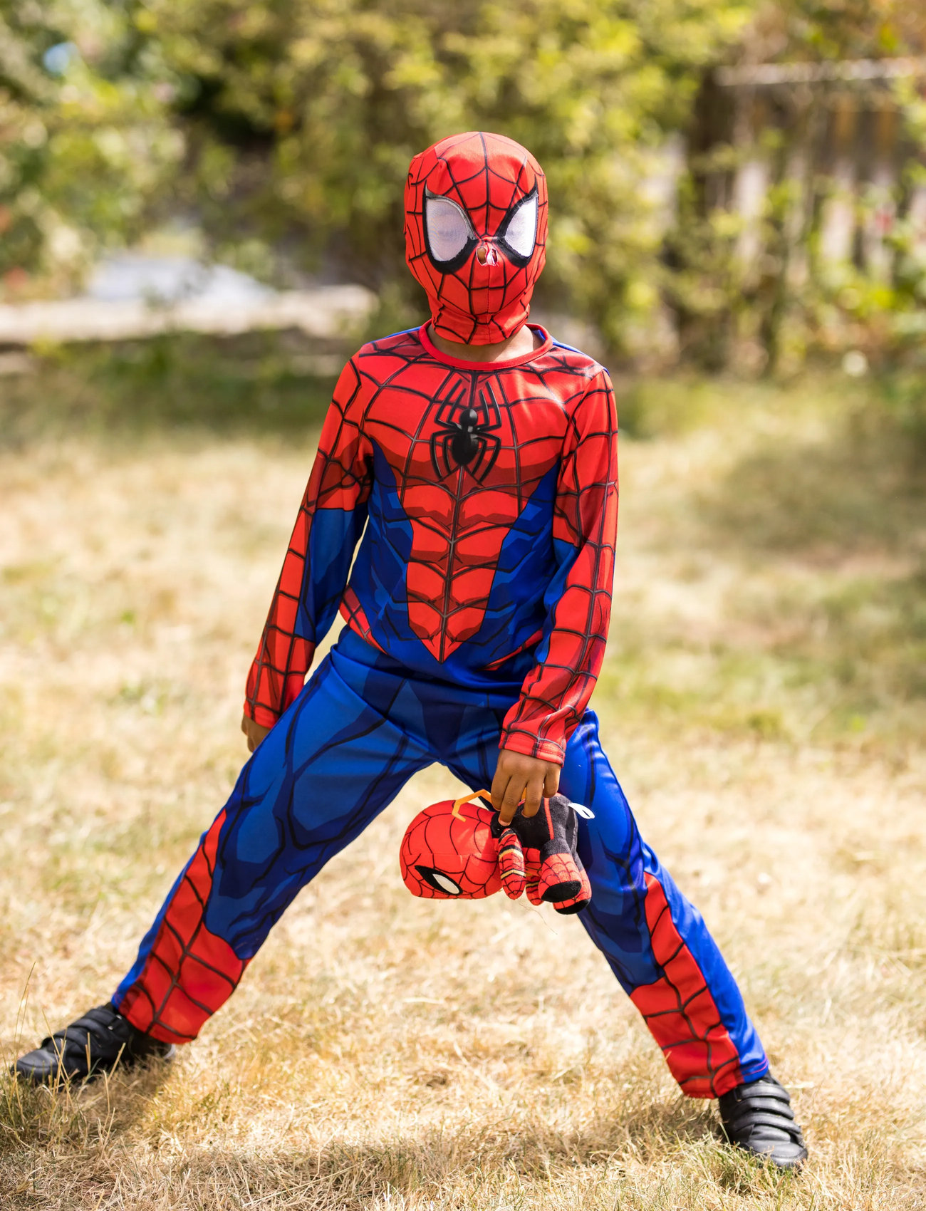 Spider-man Spiderman Classic Costume, 7-8Y, Red, Kostumer Og Tilbehør > Karakterkostumer, Børn
