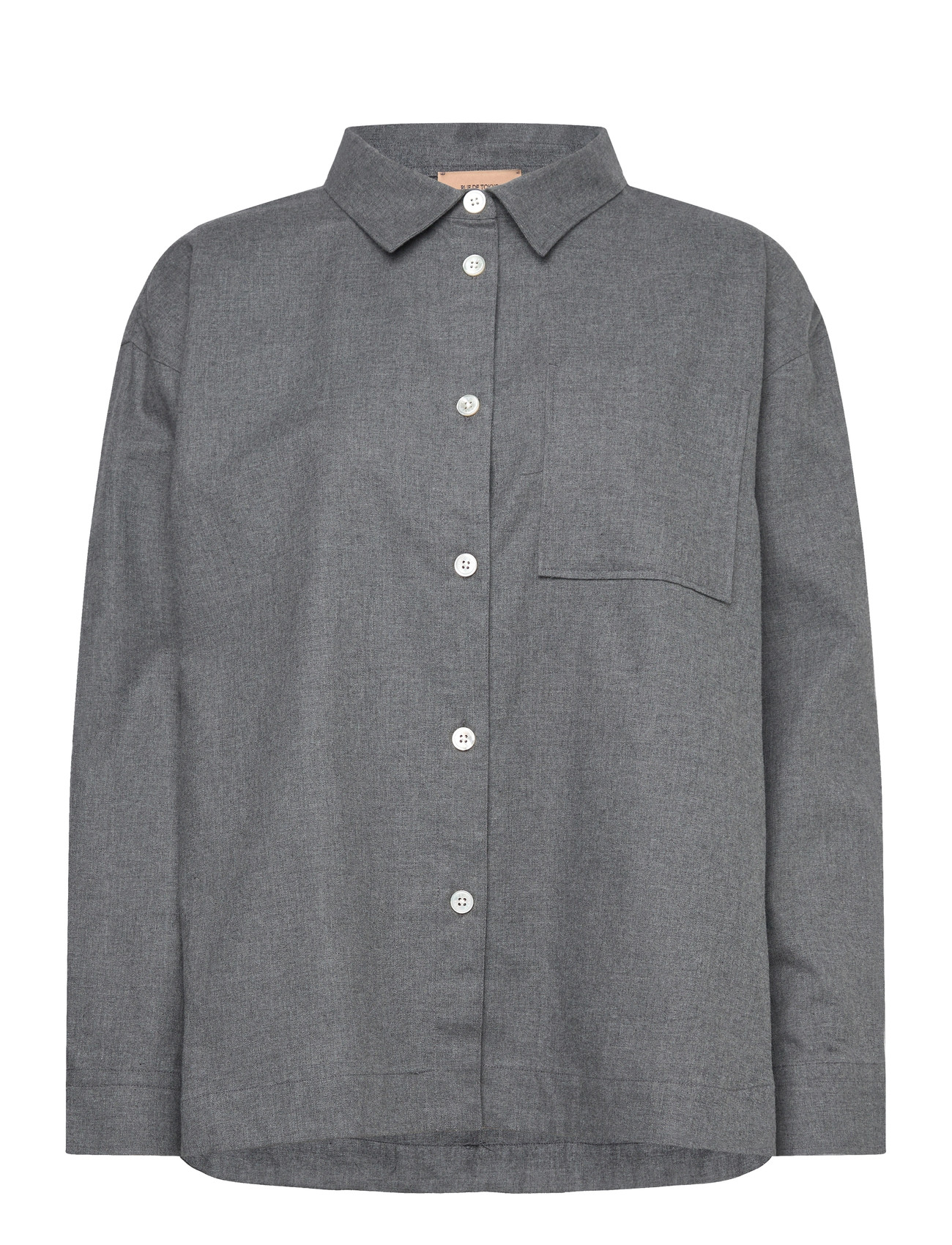 RUE DE TOKYO Saffron Polo Bürste Check Grau - S - Damen