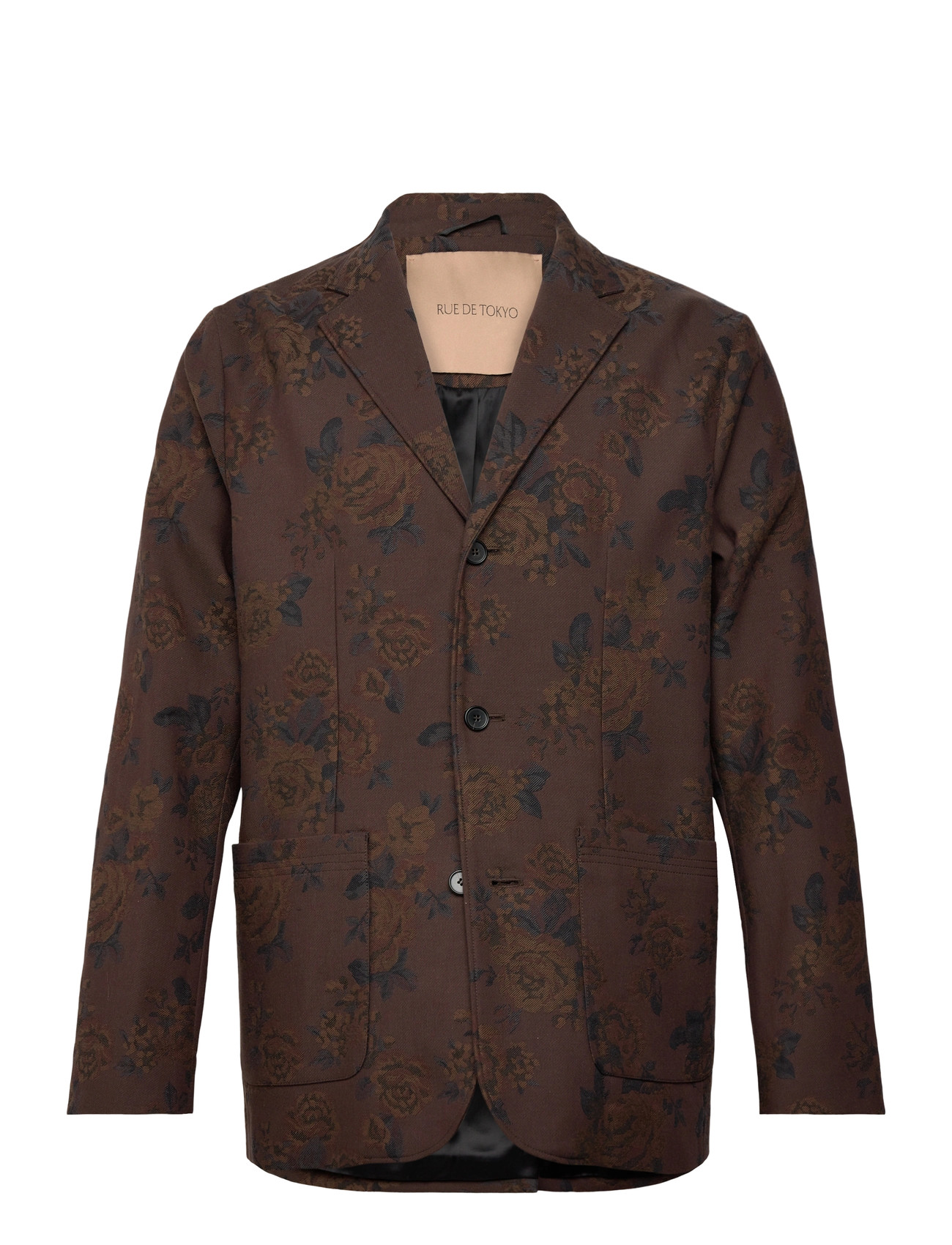 RUE DE TOKYO Cedric Japanese Flower Jacquard Braun - M - Herren